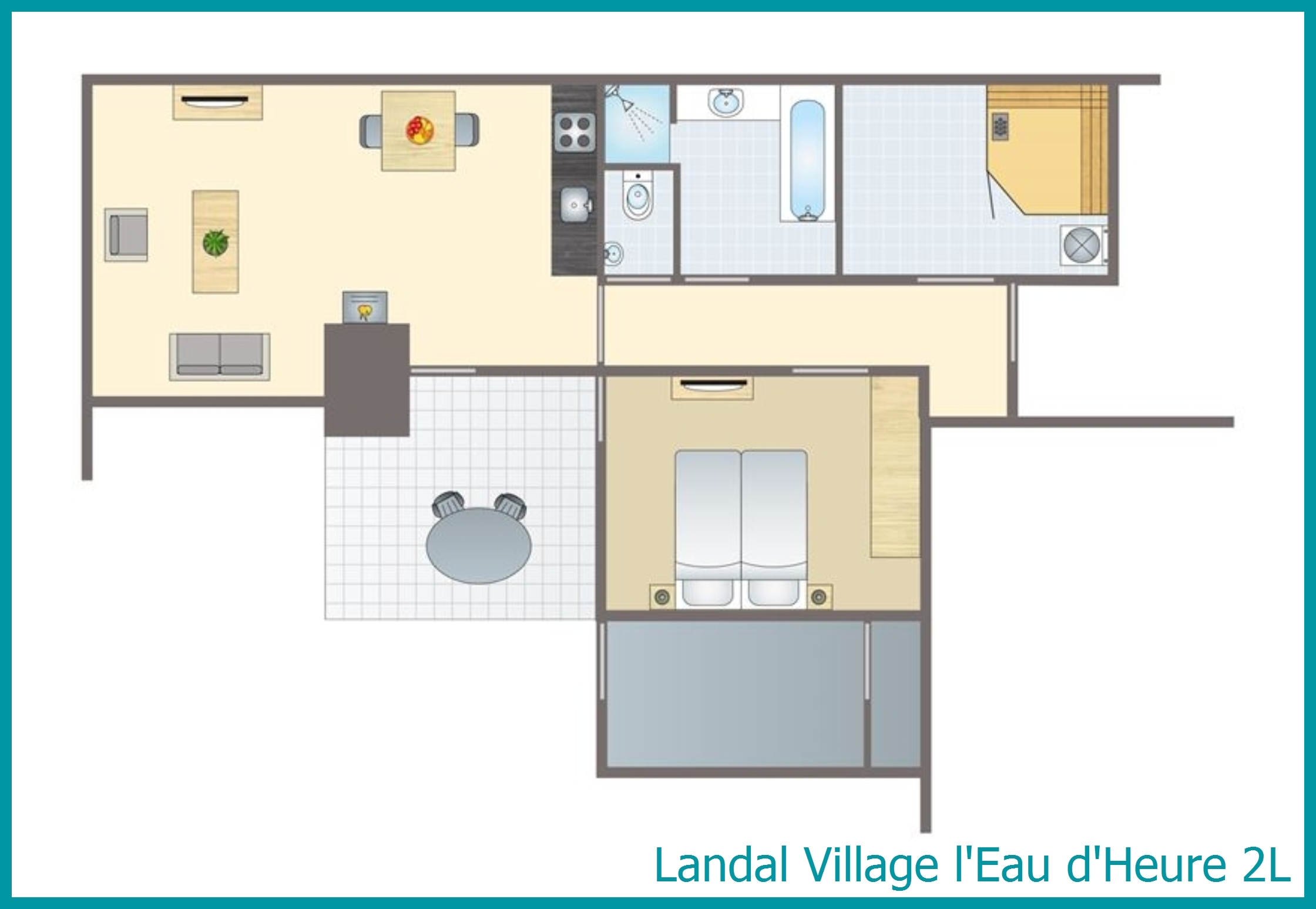 2-Personen-Ferienhaus 2L in Village l'Eau d'Heure