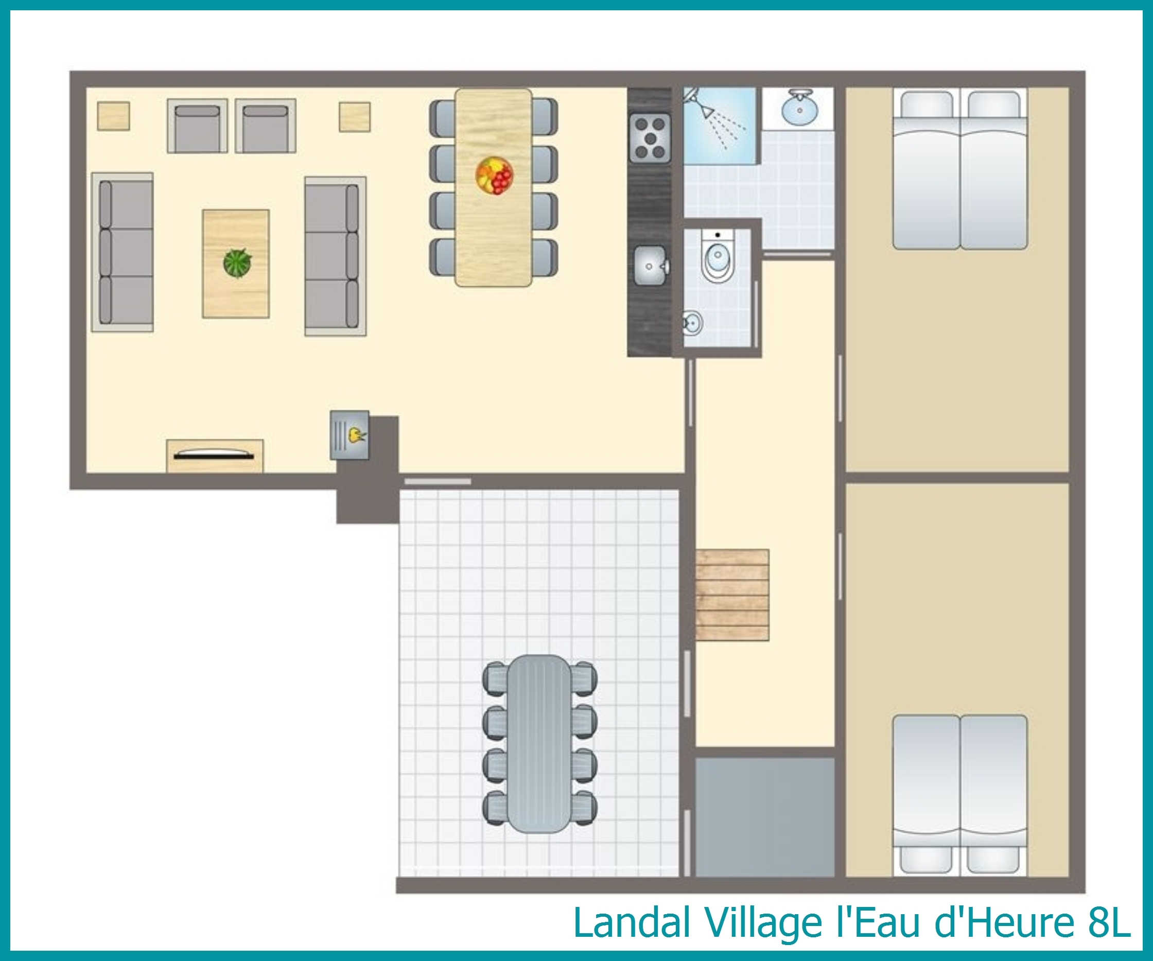 8-Personen-Ferienhaus 8L in Village l'Eau d'Heure