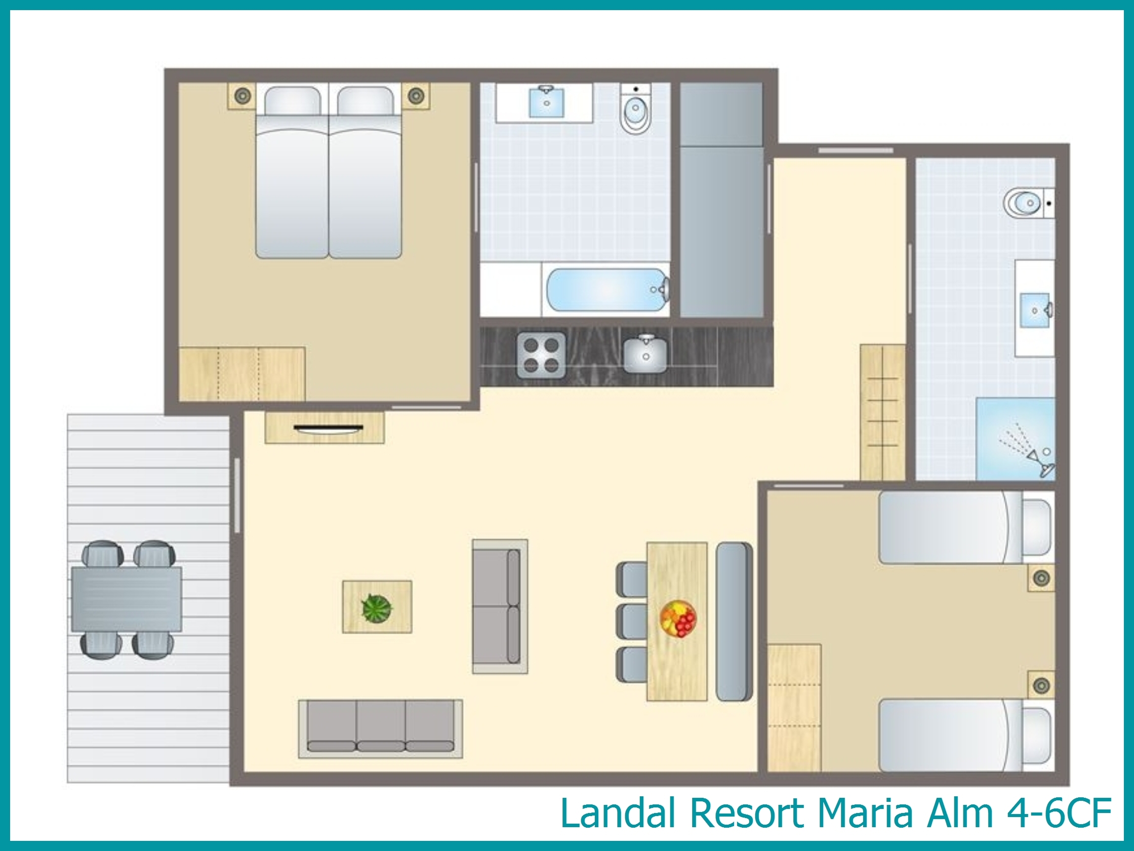 4-6-Personen-Ferienwohnung 4-6CF in Resort Maria Alm