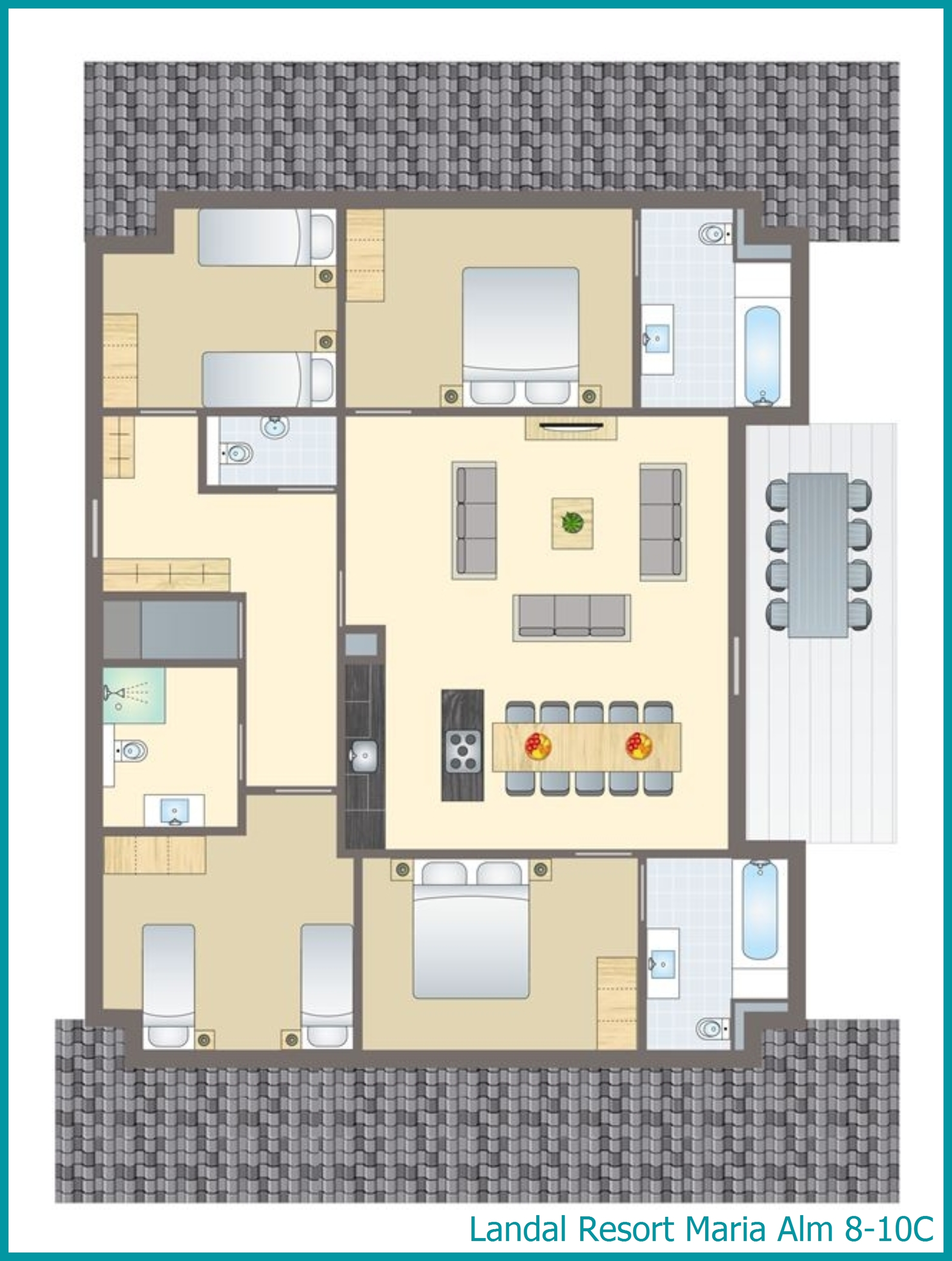 8-10-Personen-Ferienwohnung 8-10C in Resort Maria Alm
