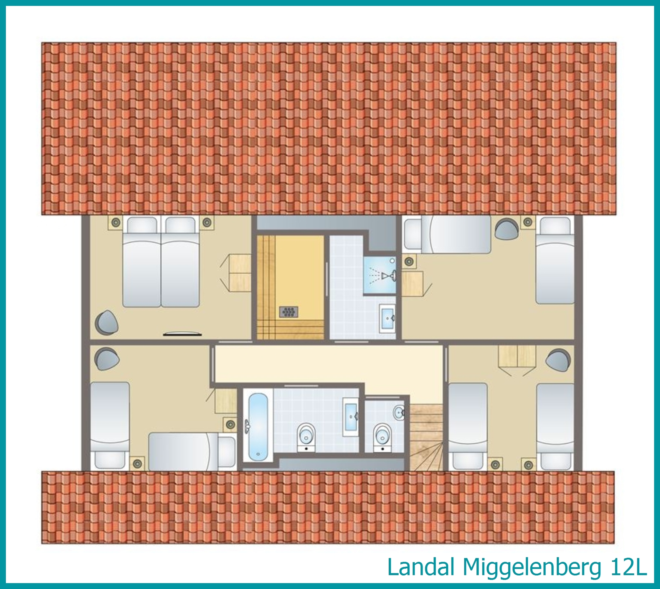 12-Personen-Ferienhaus 12L in Miggelenberg