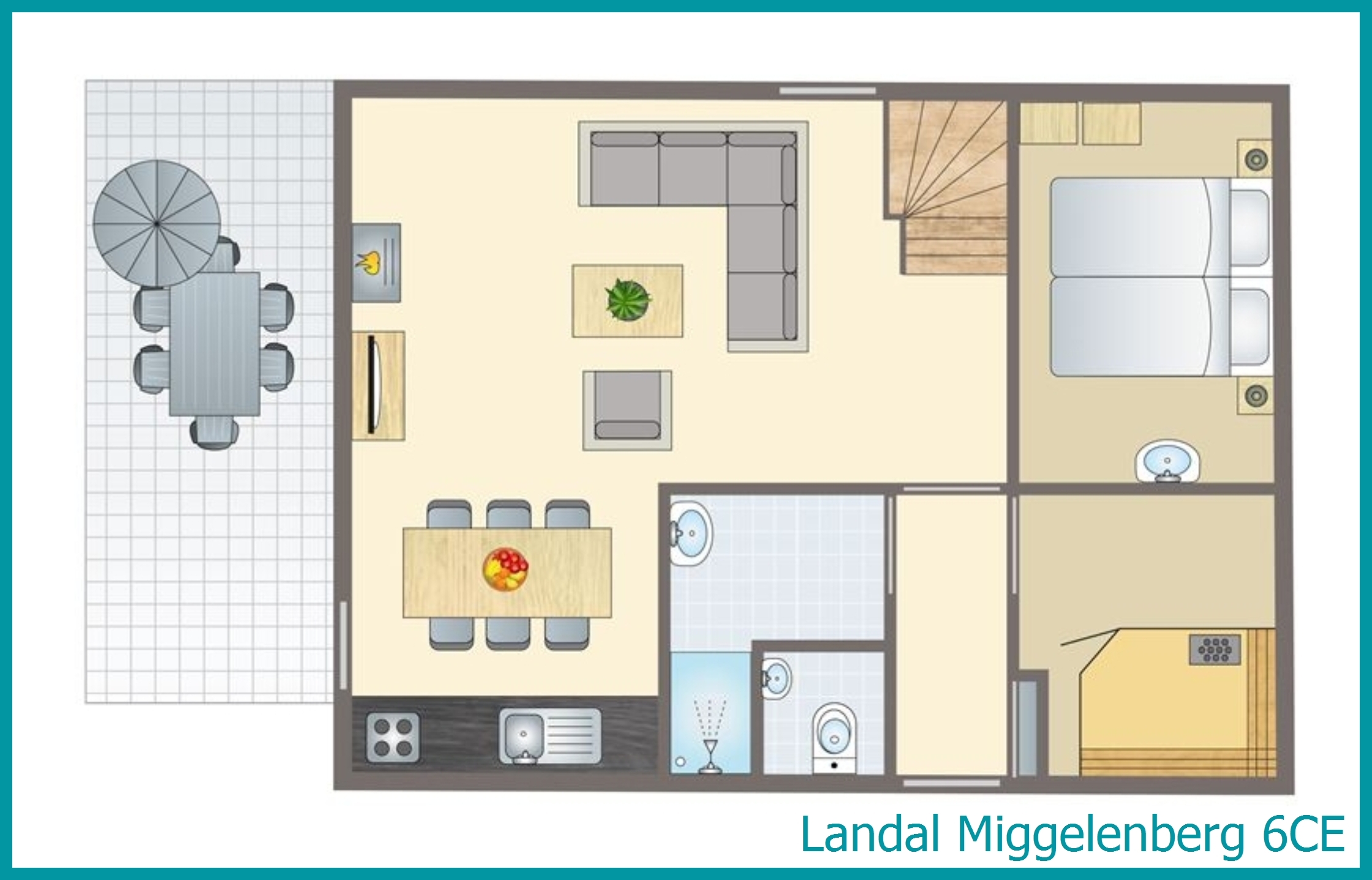 6-Personen-Ferienhaus 6CE in Miggelenberg