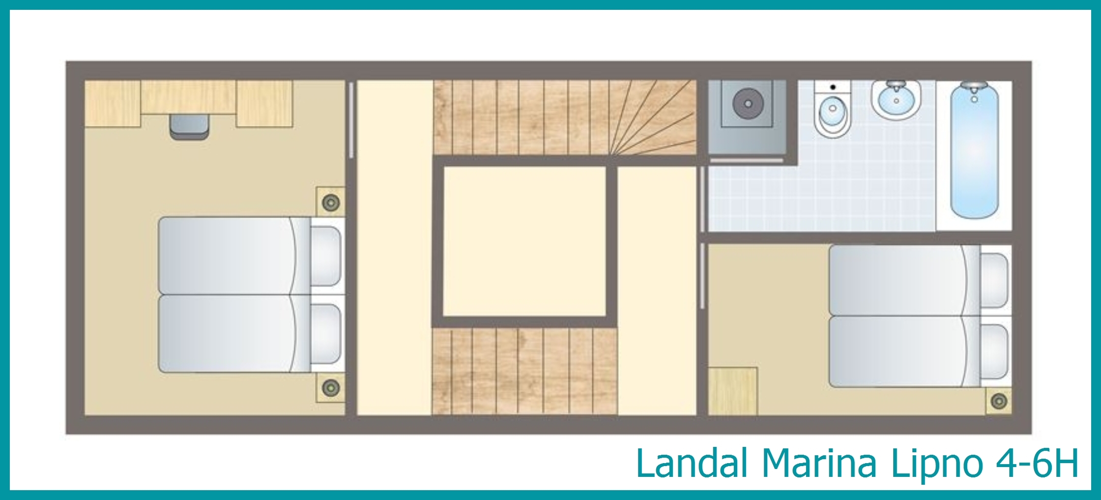 4-6-Personen-Ferienhaus 4-6H in Marina Lipno