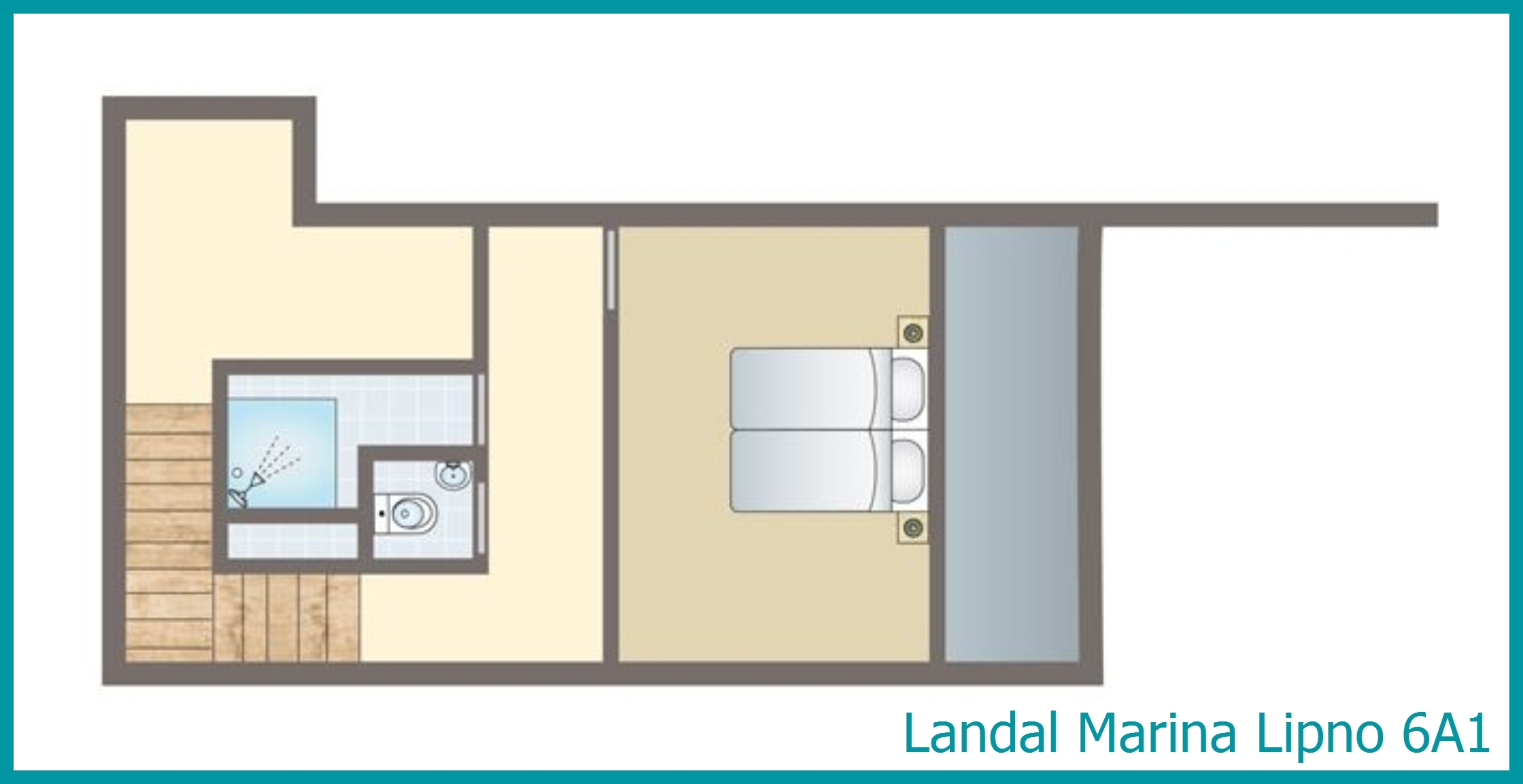 6-Personen-Ferienwohnung 6A1 in Marina Lipno