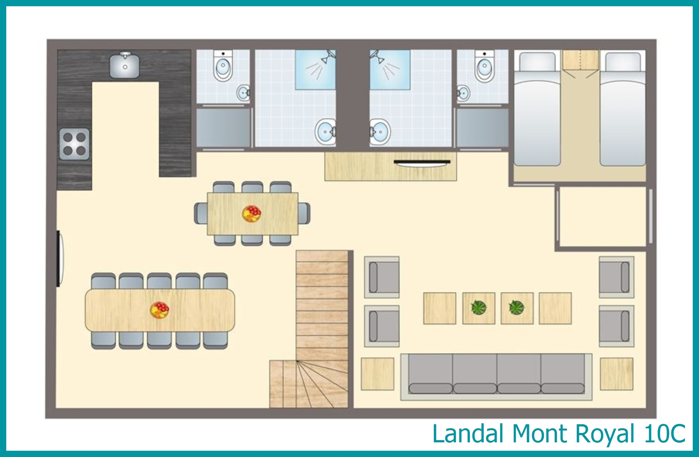 10-Personen-Ferienhaus 10C in Mont Royal