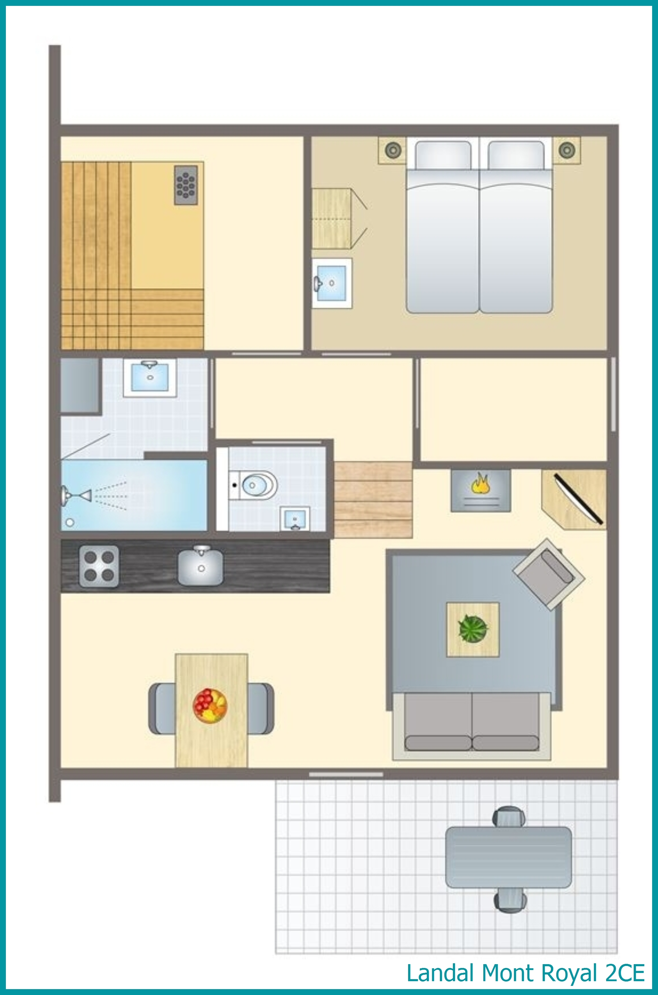 2-Personen-Ferienhaus 2CE in Mont Royal