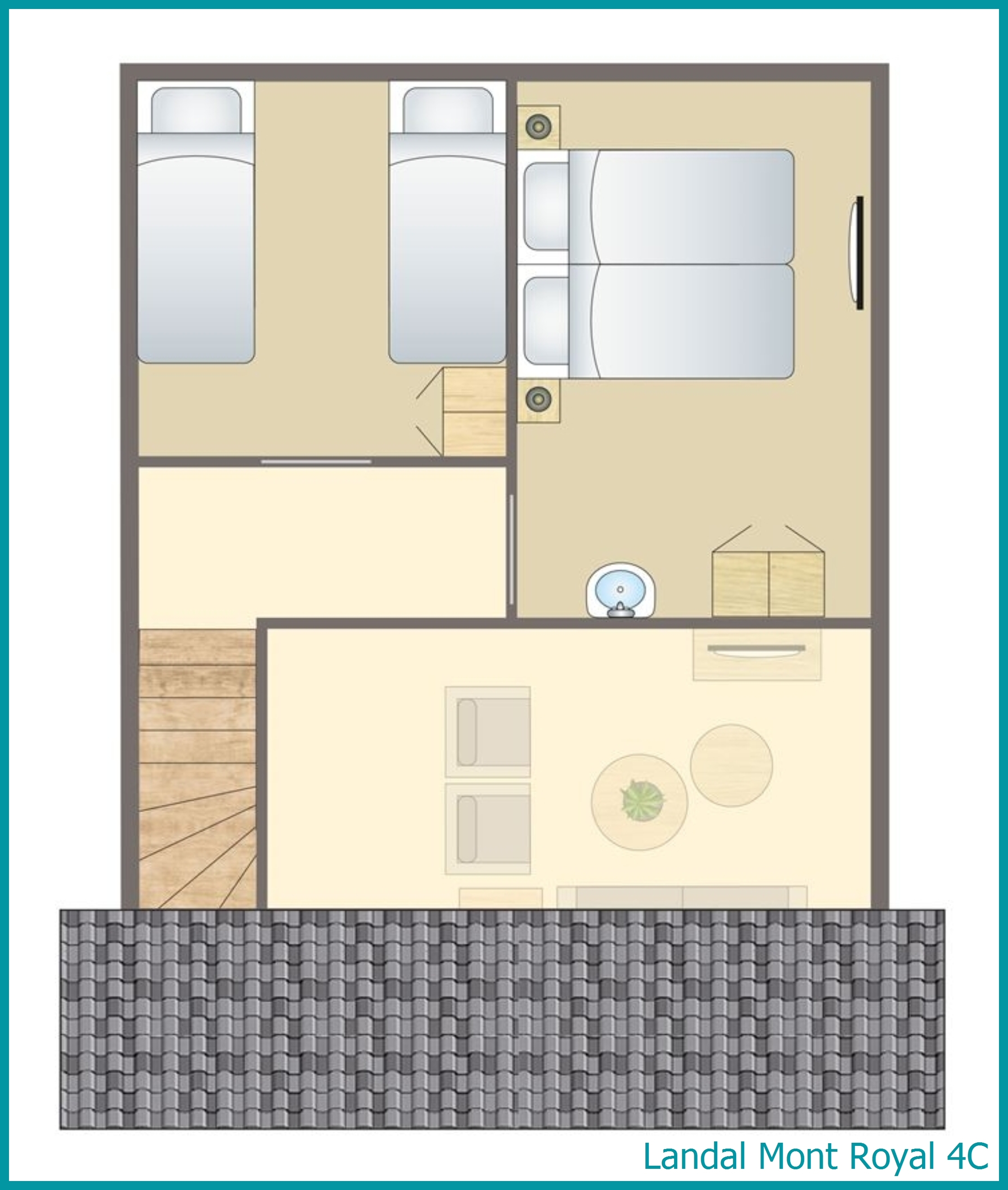 4-Personen-Ferienhaus 4C in Mont Royal