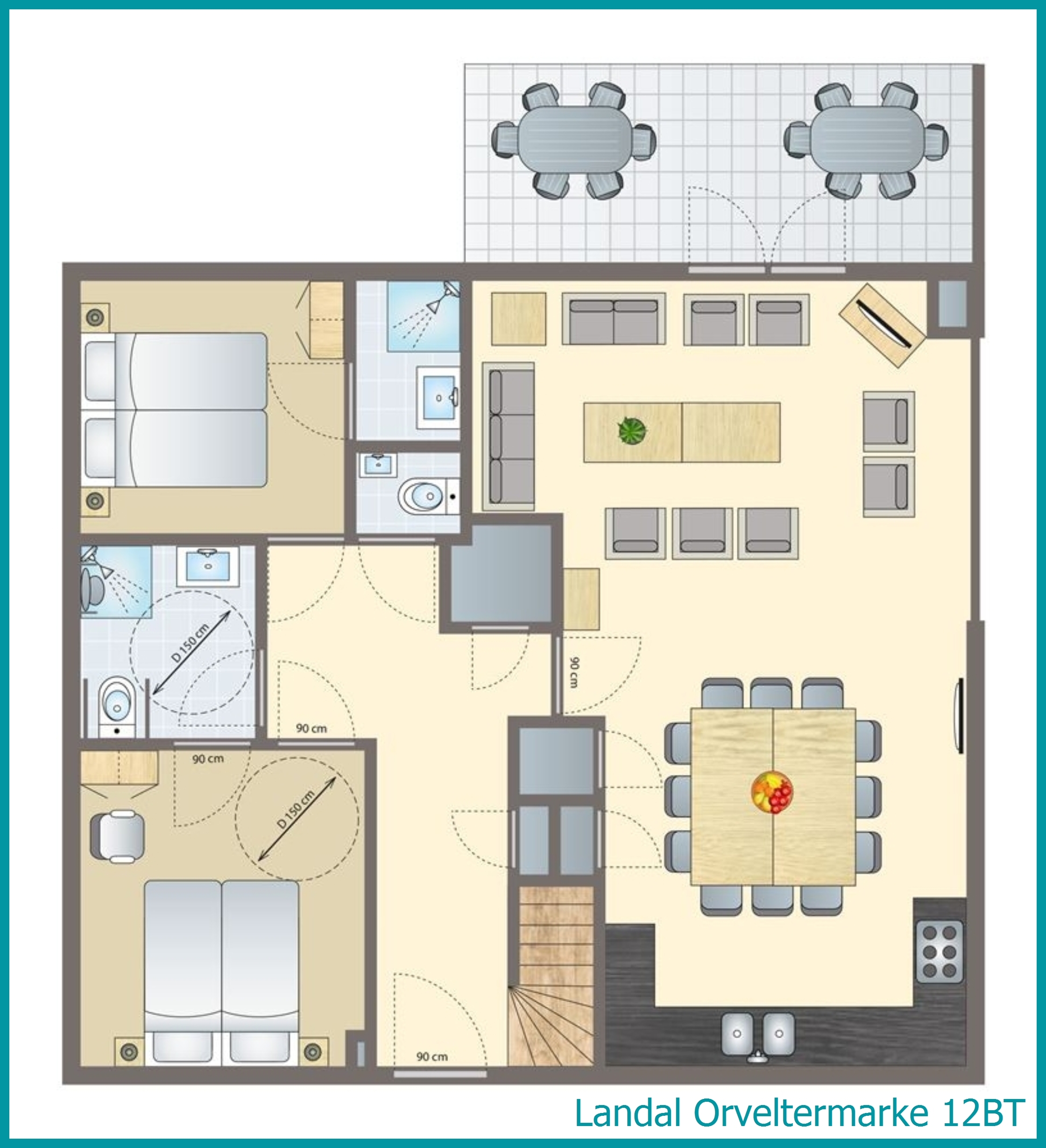 12-Personen-Ferienhaus, Barrierefrei+ 12BT in Orveltermarke