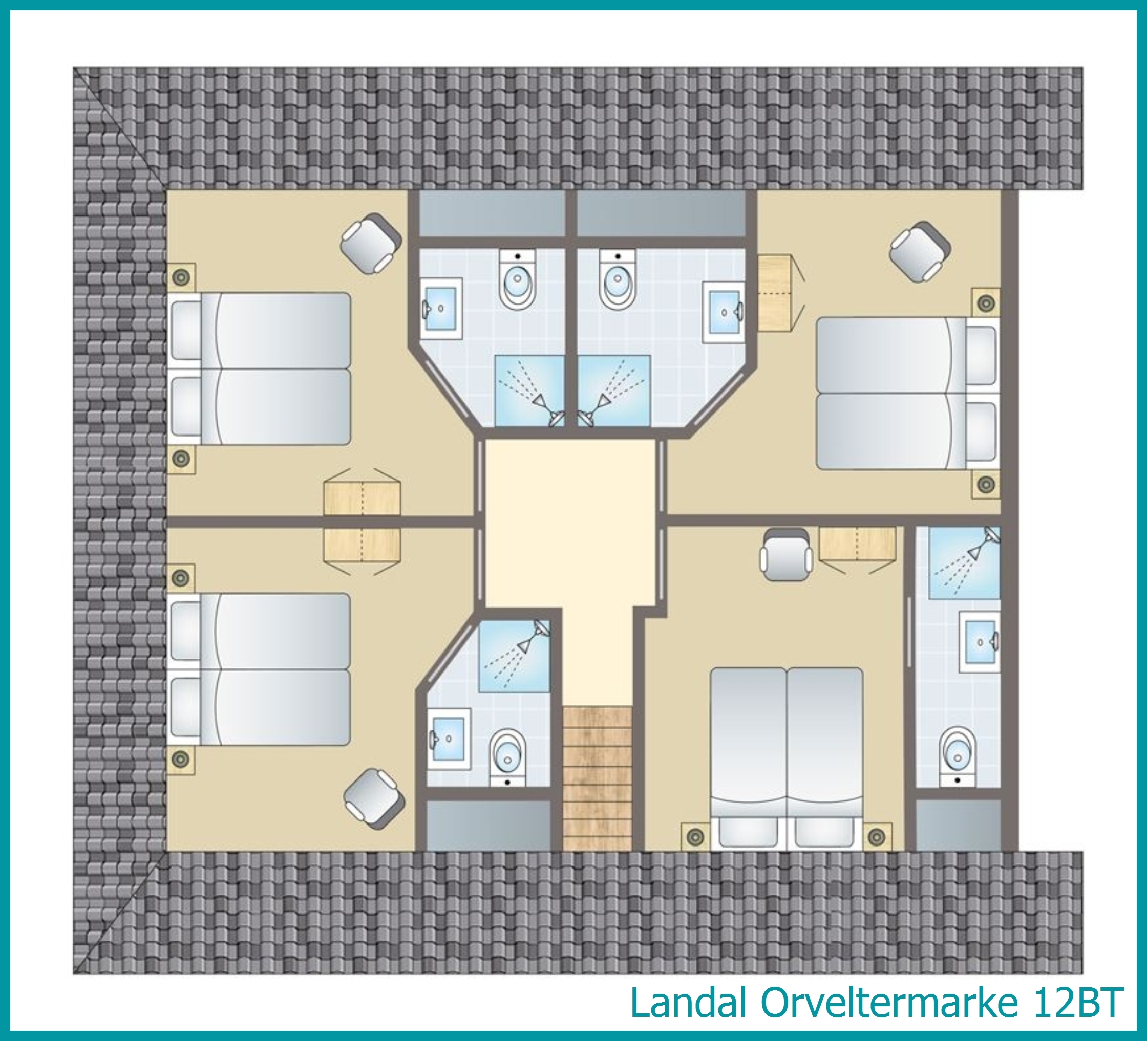 12-Personen-Ferienhaus, Barrierefrei+ 12BT in Orveltermarke
