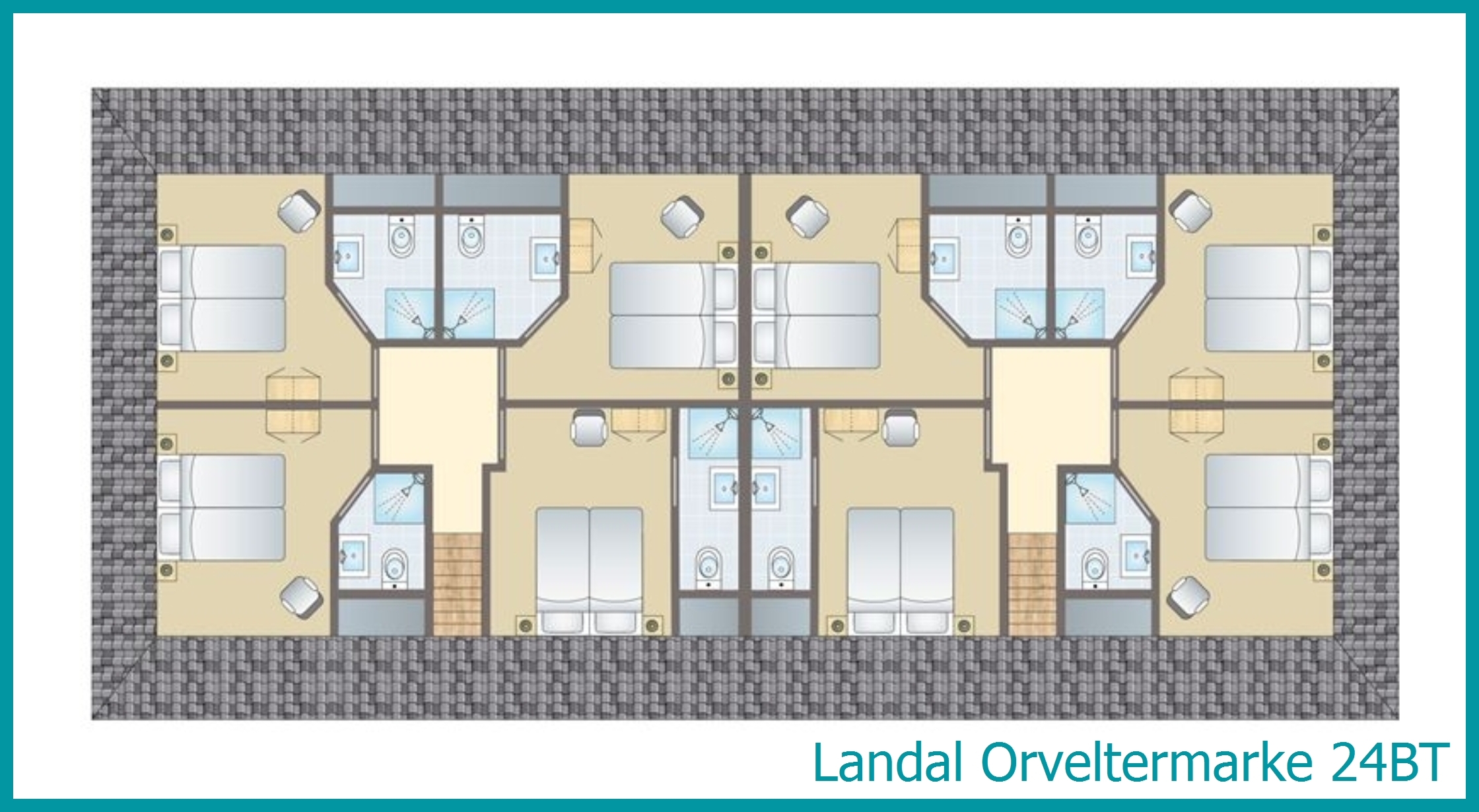 24-Personen-Ferienhaus, Barrierefrei+ 24BT in Orveltermarke