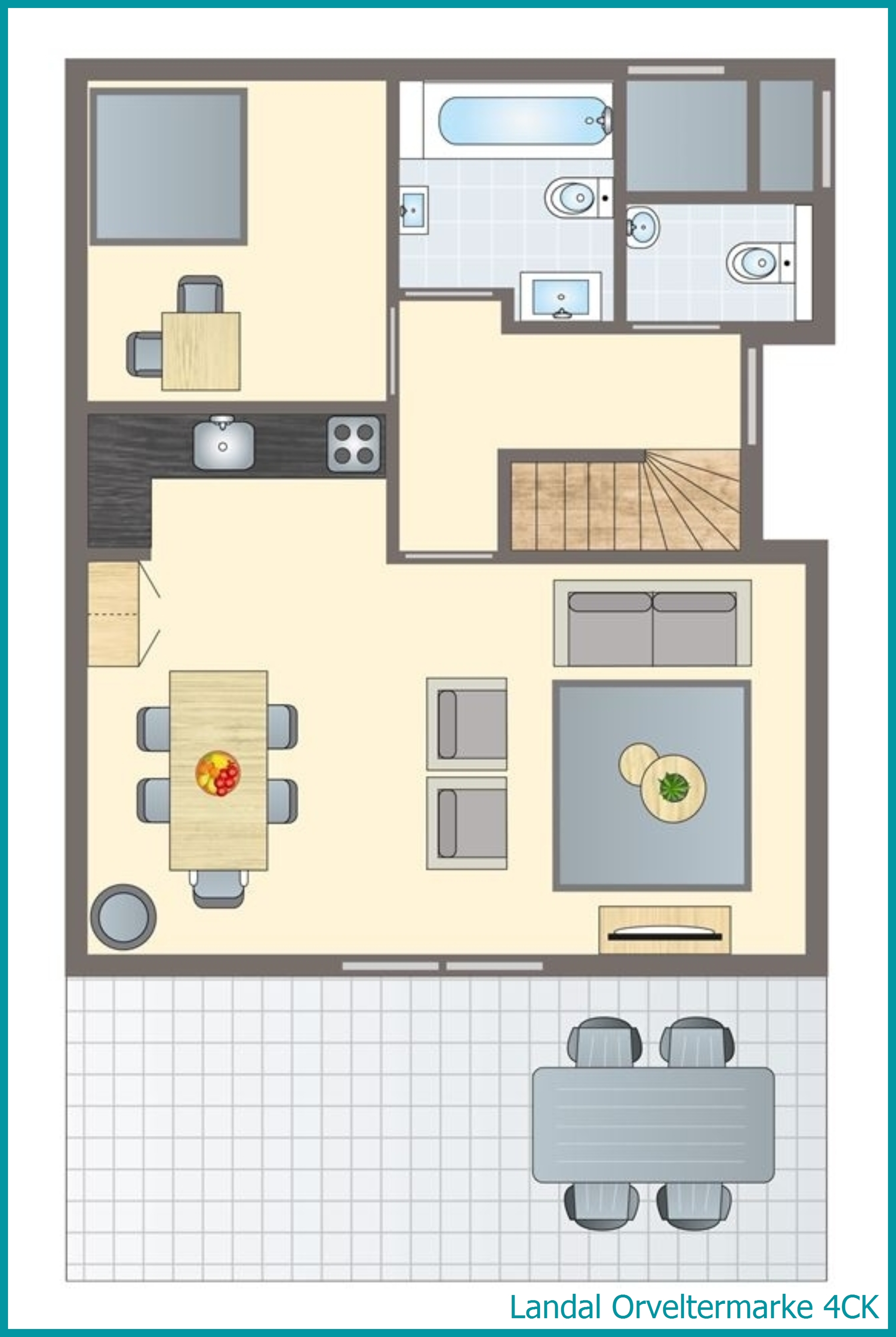 4-Personen-Kinder-Ferienhaus 4CK in Orveltermarke