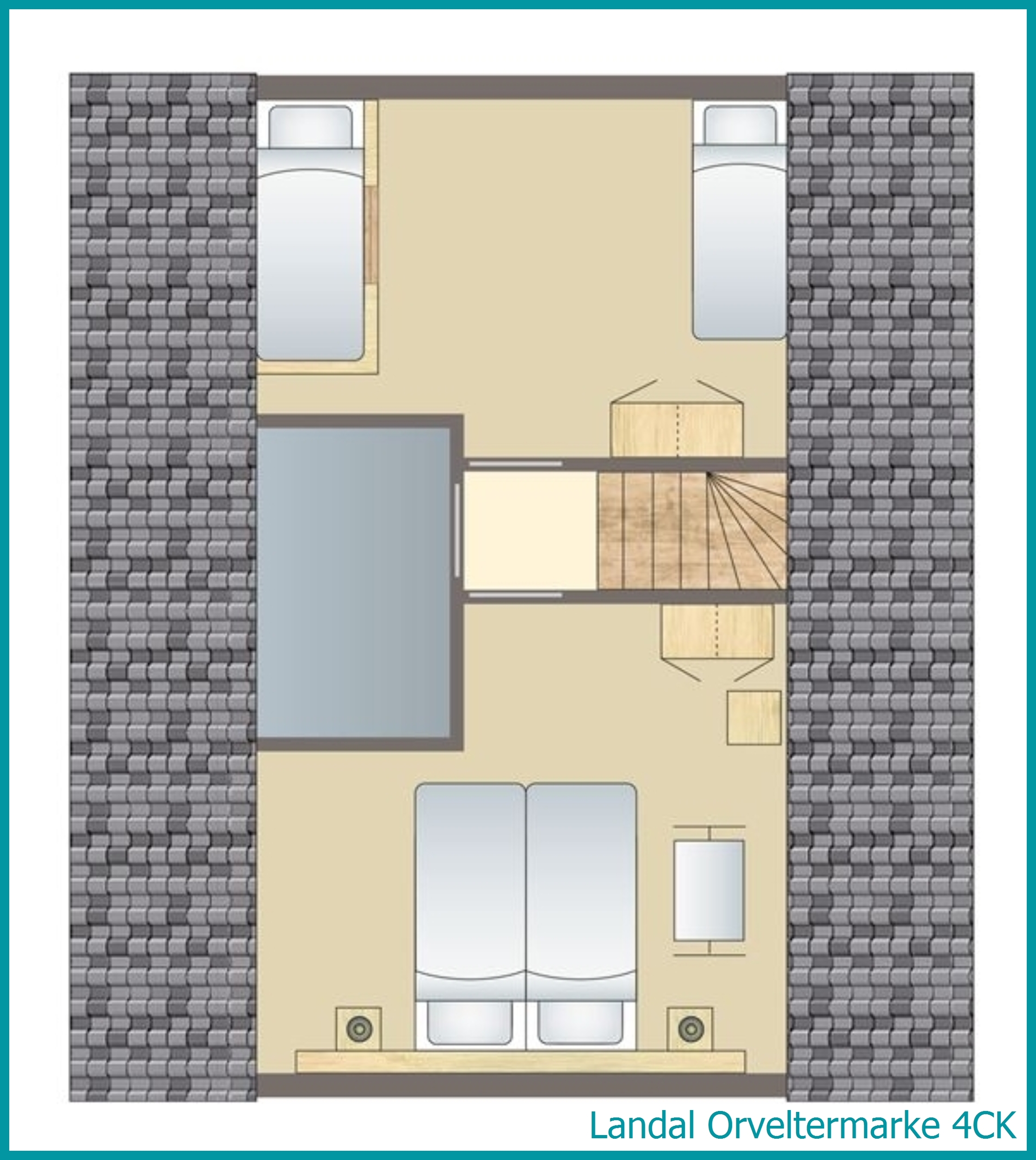 4-Personen-Kinder-Ferienhaus 4CK in Orveltermarke