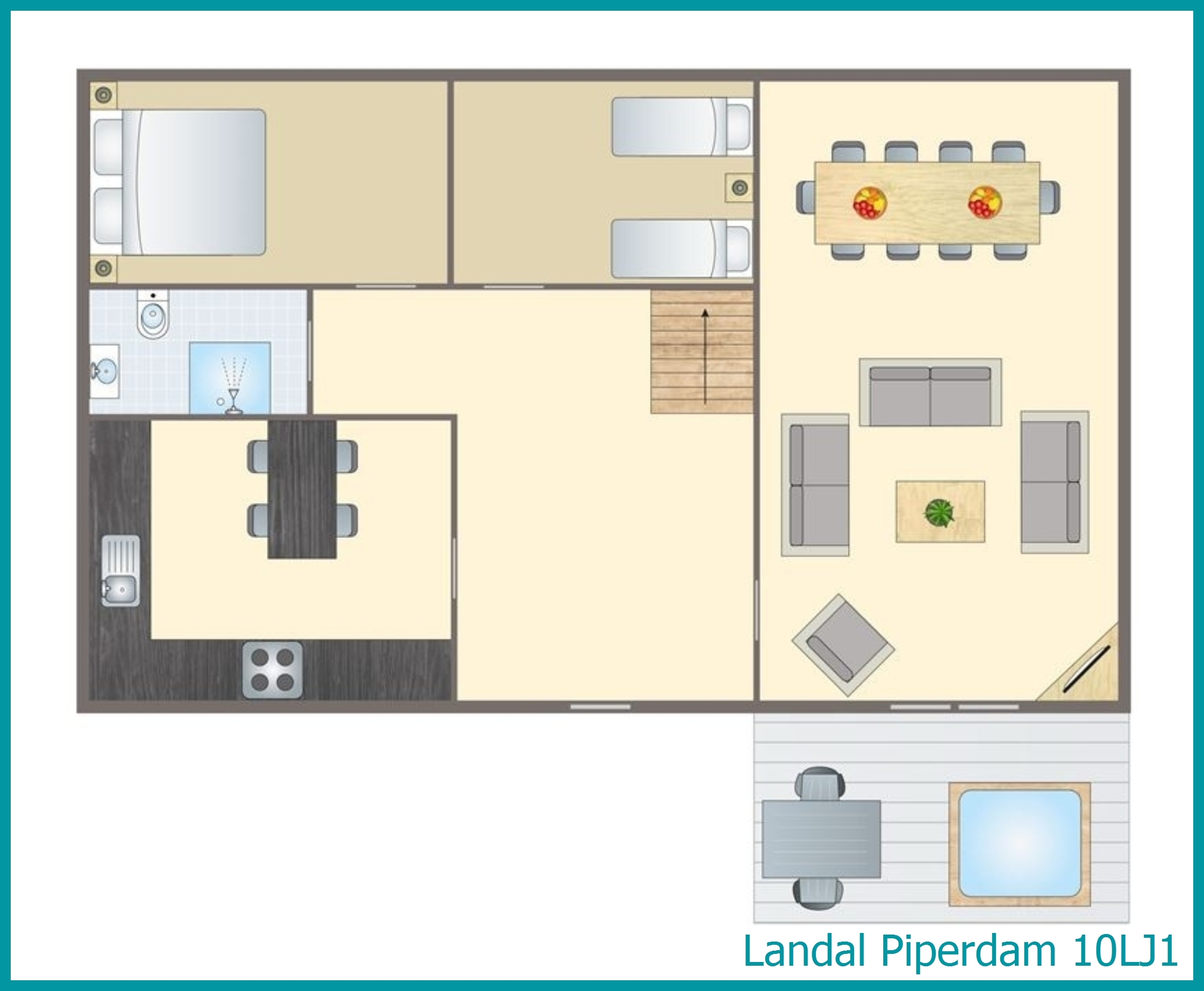 10-Personen-Chalet 10LJ1 in Piperdam
