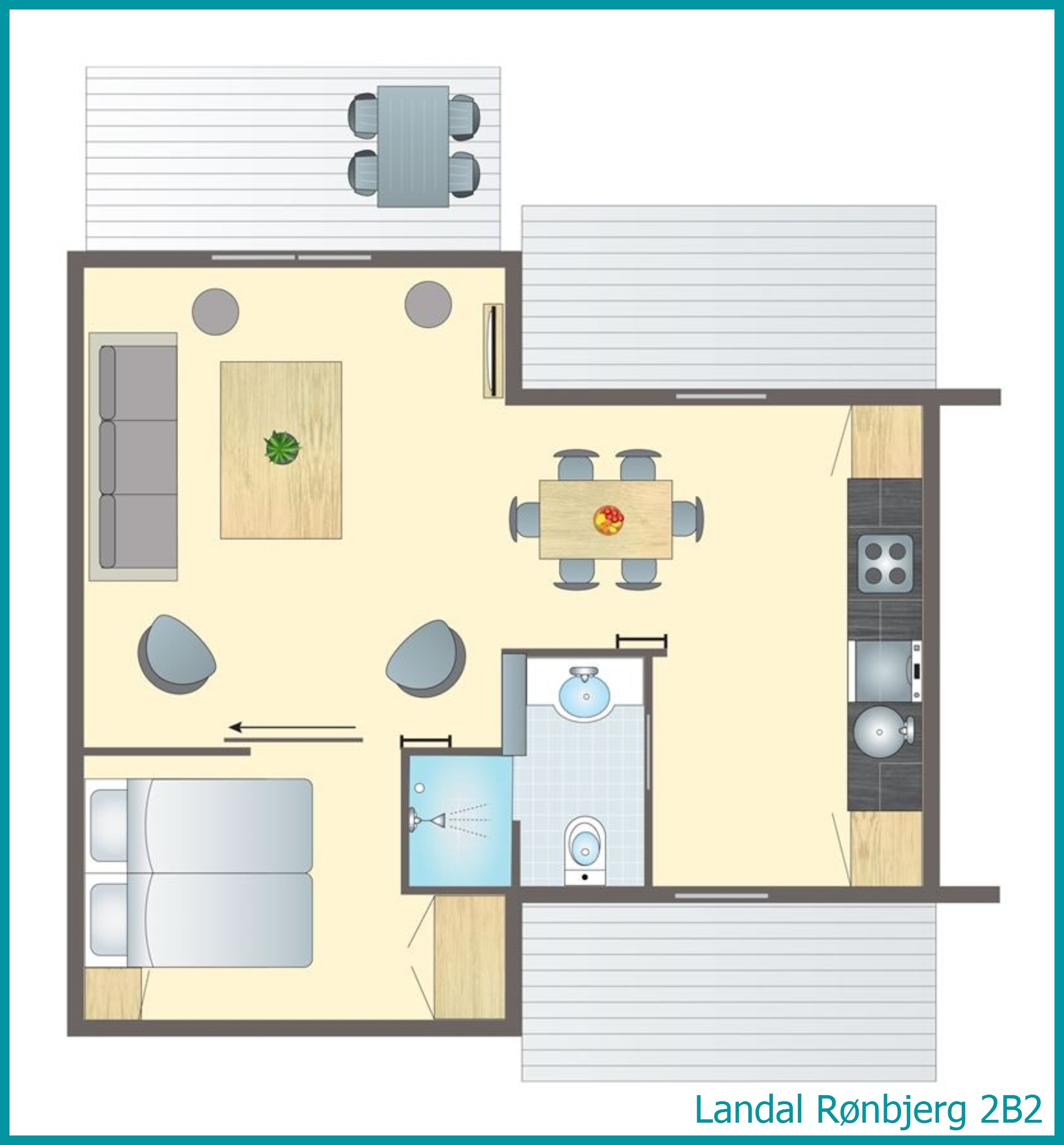 2-Personen-Ferienhaus 2B2 in Rønbjerg