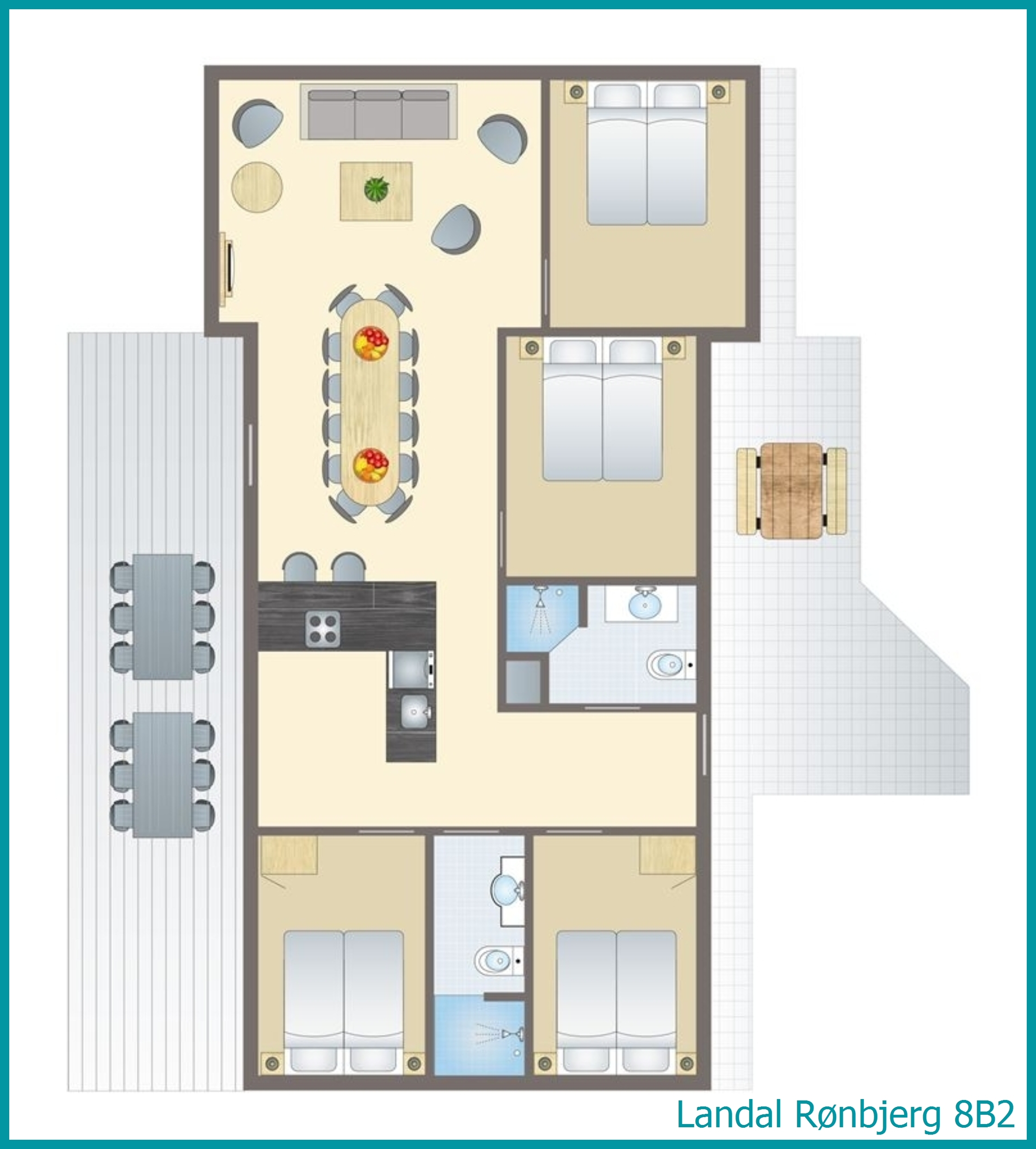 8-Personen-Ferienhaus 8B2 in Rønbjerg