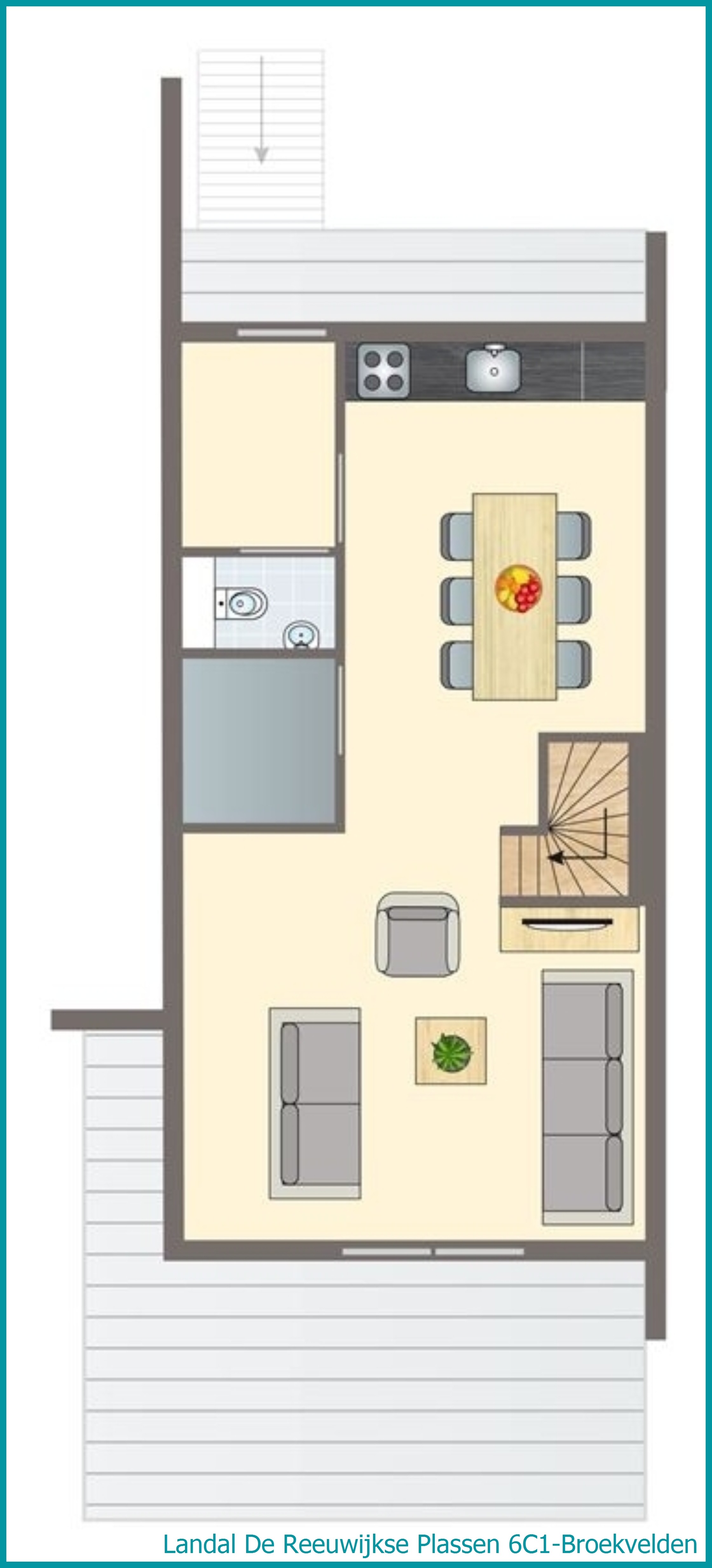 6-Personen-Wasserhaus 6C1-Broekvelden in De Reeuwijkse Plassen