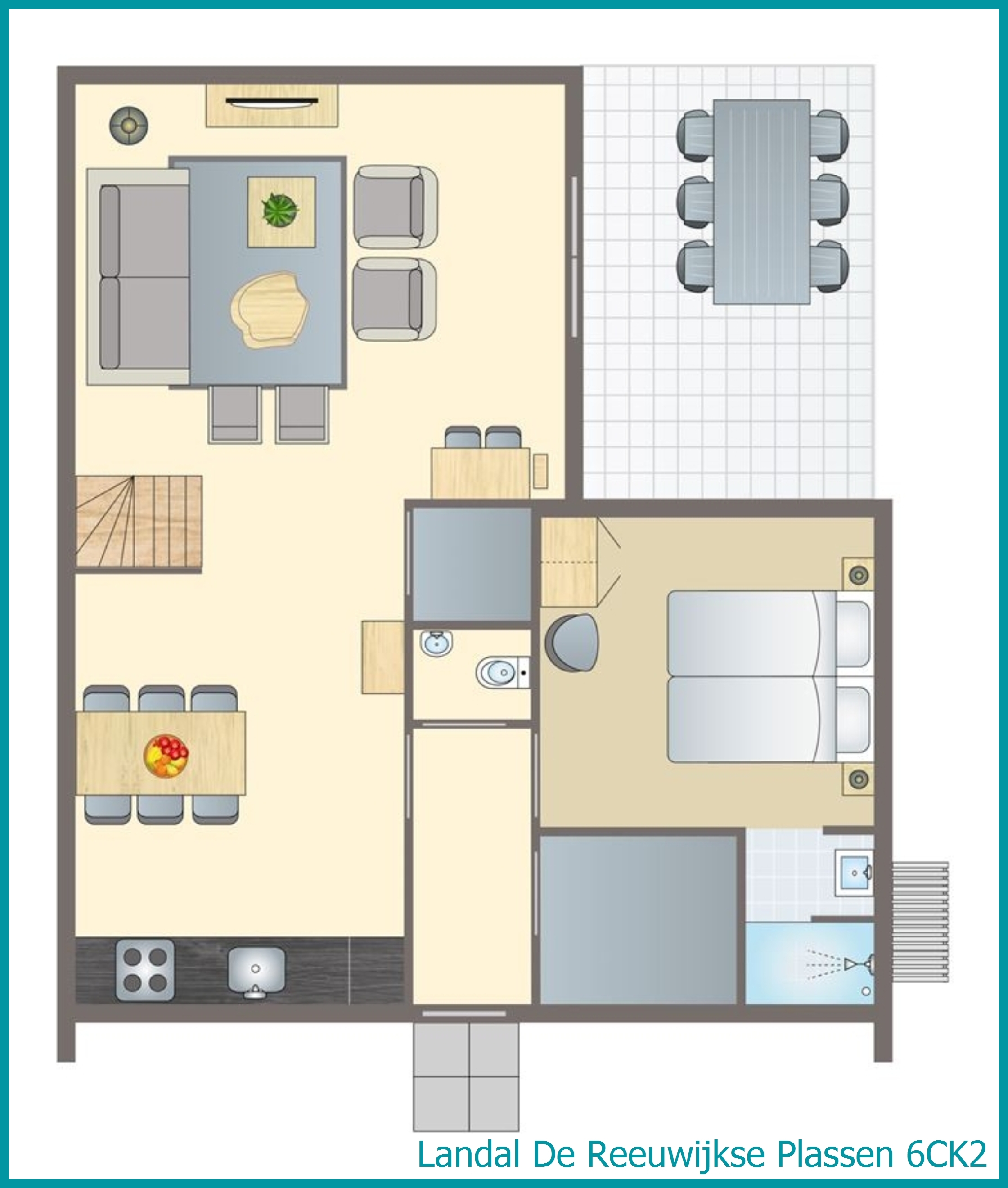 6-Personen-Kinder-Ferienhaus 6CK2 in De Reeuwijkse Plassen