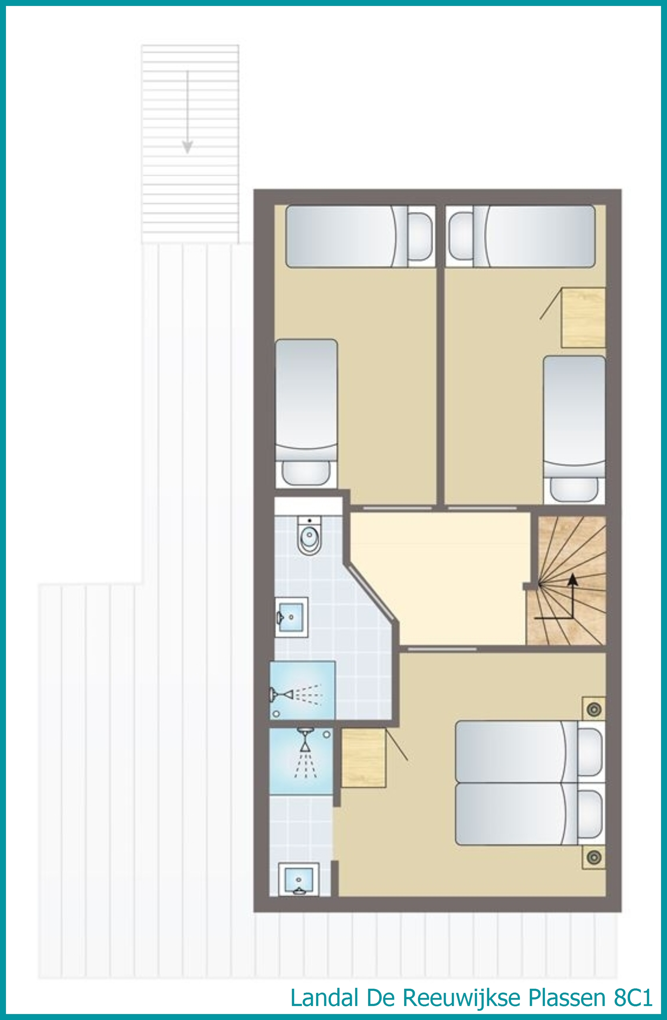 8-Personen-Wasserhaus 8C1 in De Reeuwijkse Plassen