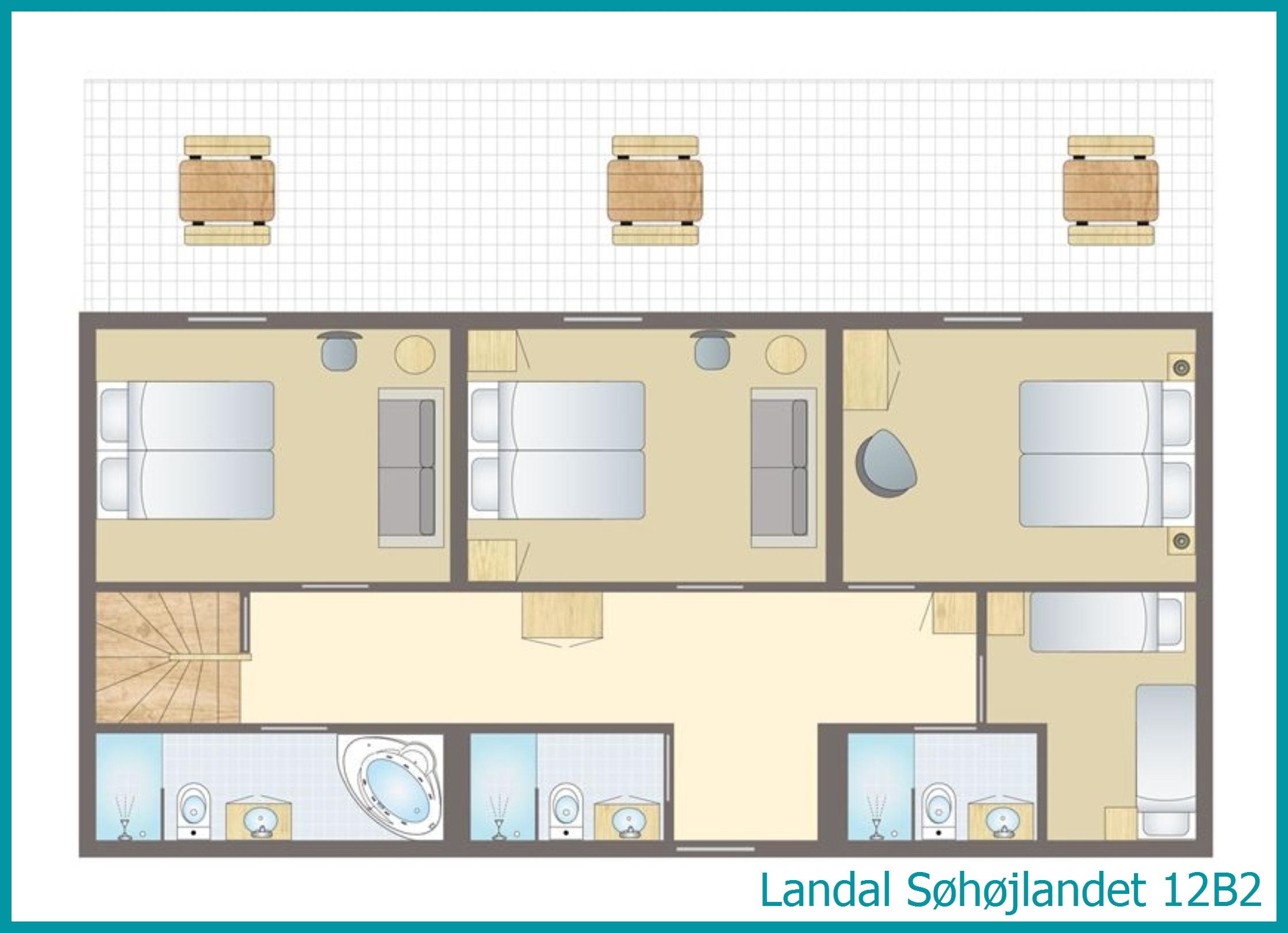 12-Personen-Ferienhaus 12B2 in Søhøjlandet