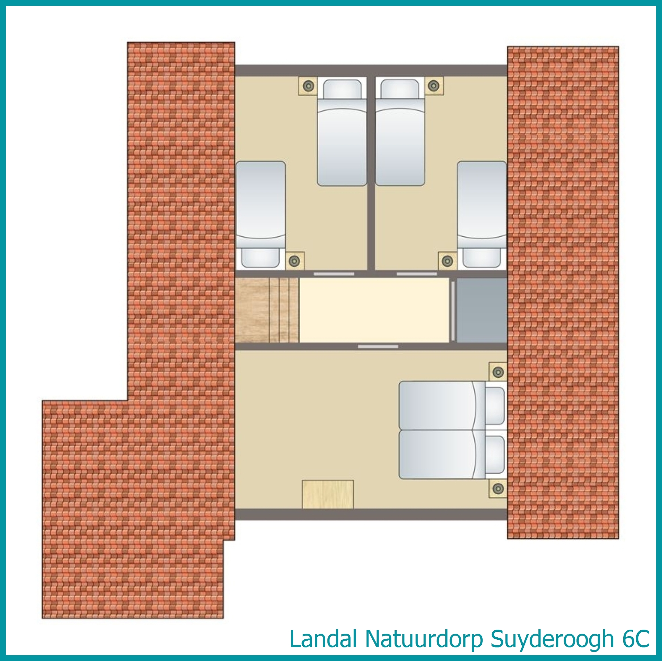 6-Personen-Ferienhaus 6C in Natuurdorp Suyderoogh