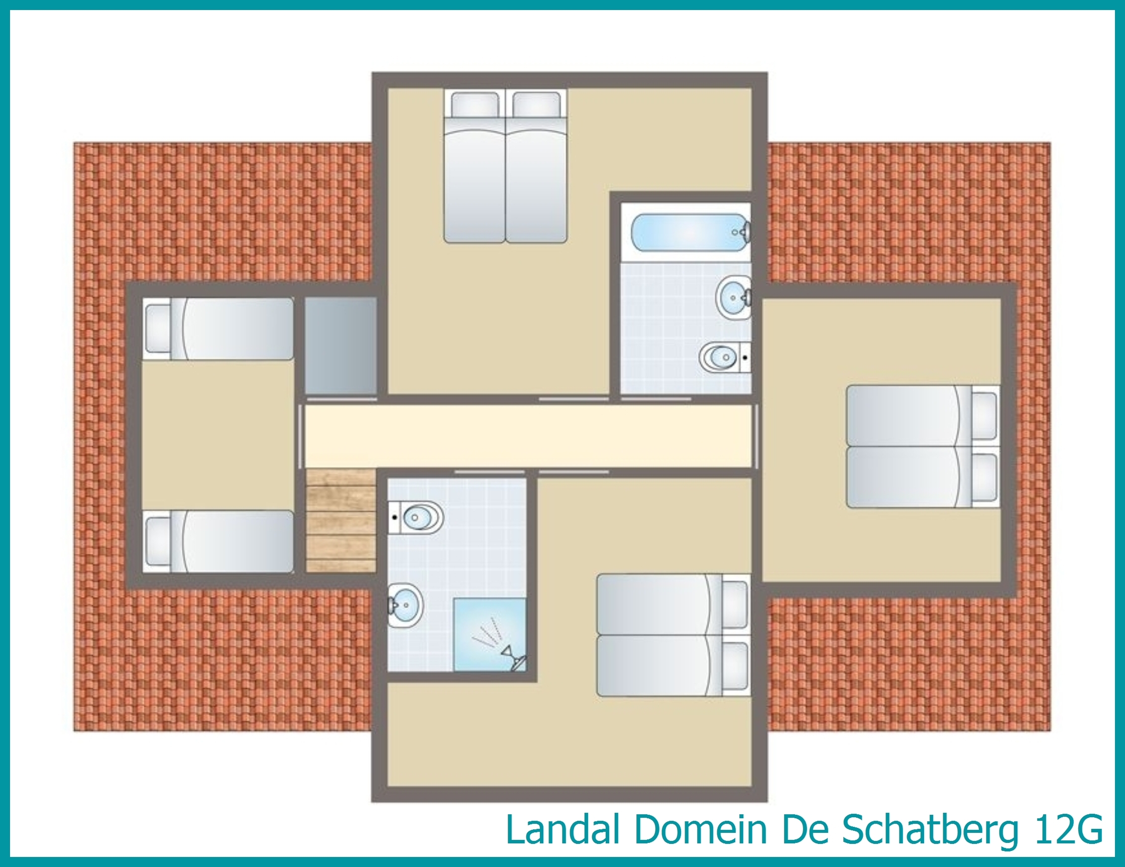 12-Personen-Ferienhaus 12G in Domein De Schatberg