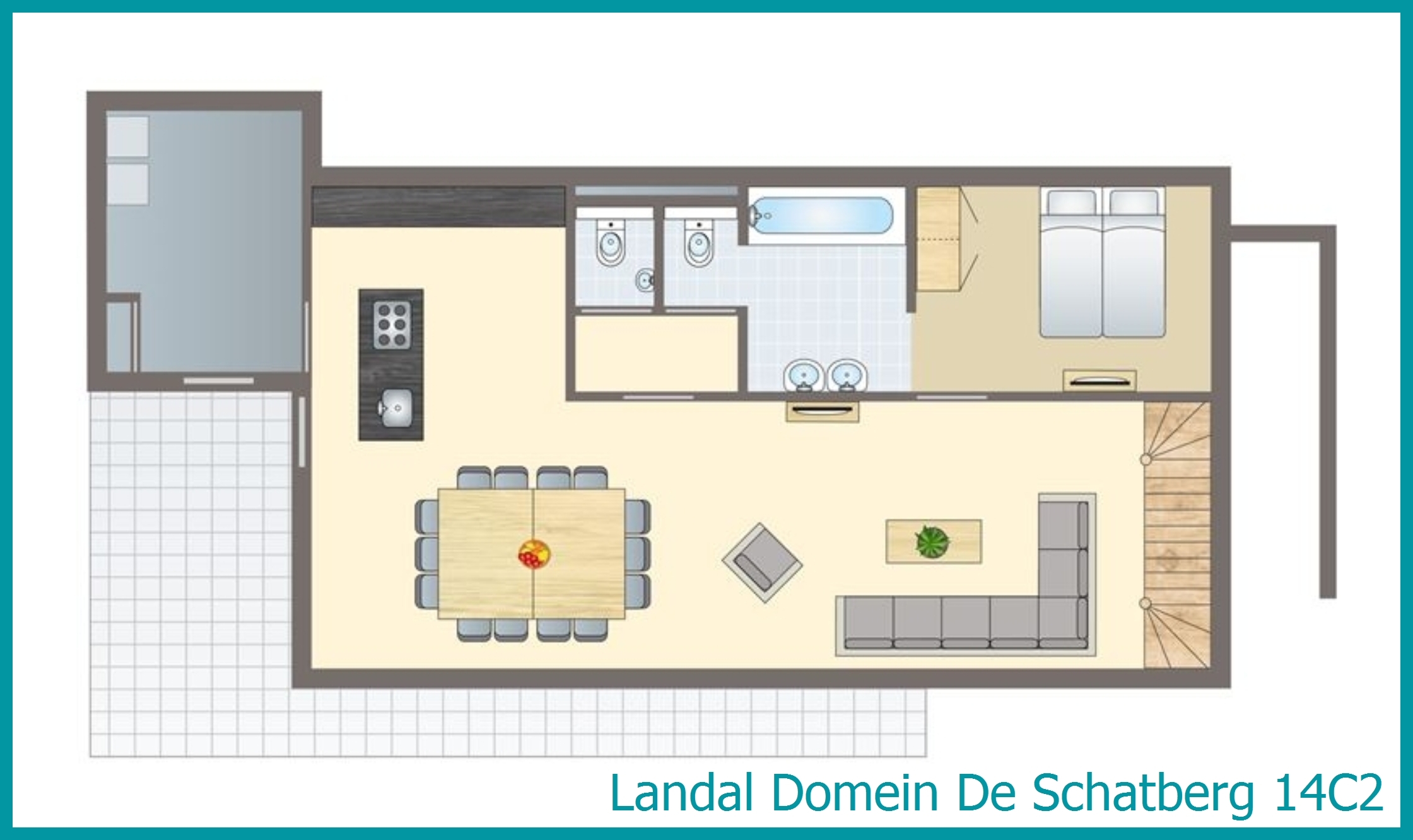 14-Personen-Wasservilla 14C2 in Domein De Schatberg