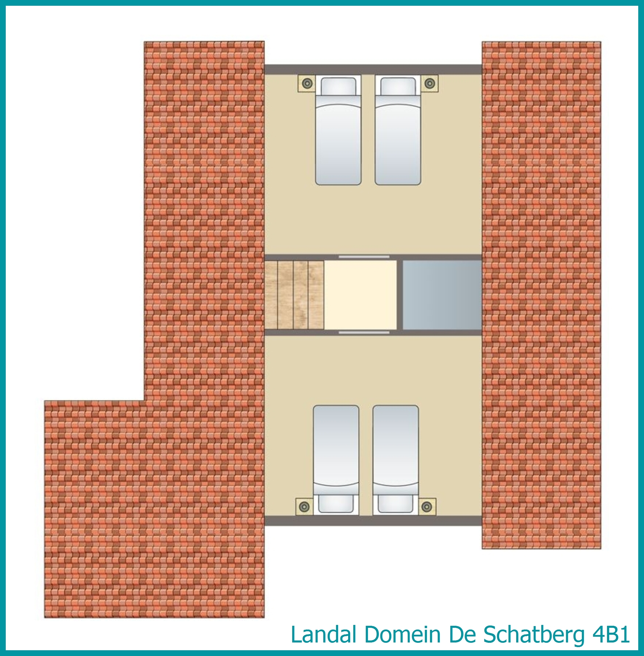 4-Personen-Ferienhaus 4B1 in Domein De Schatberg