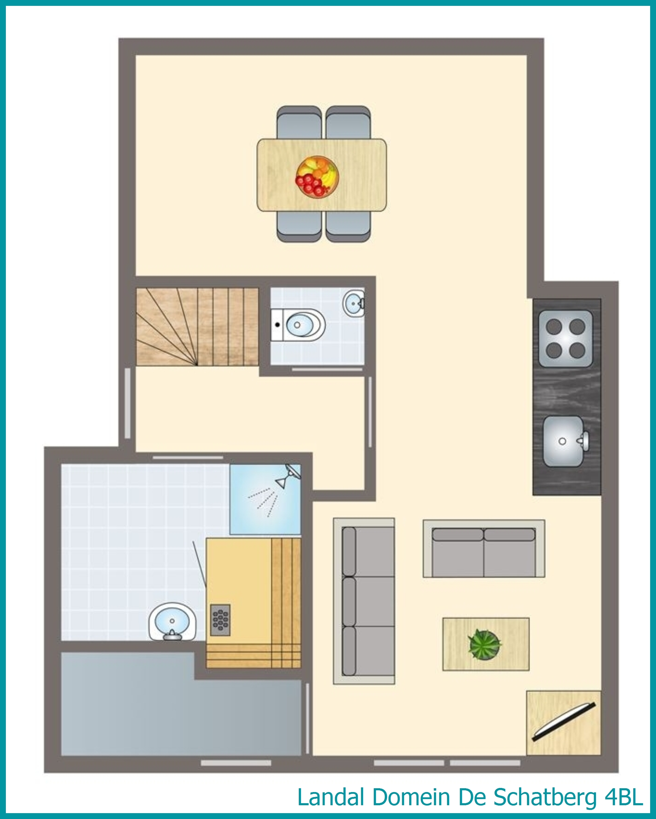 4-Personen-Ferienhaus 4BL in Domein De Schatberg
