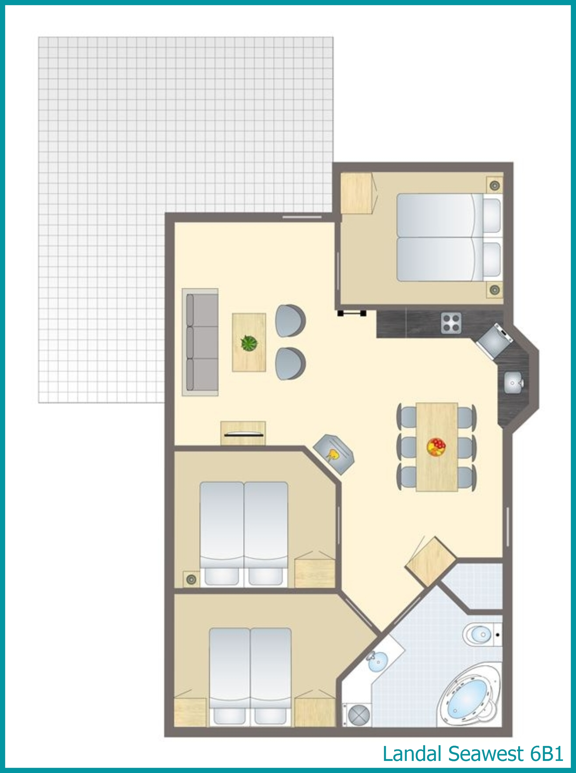 6-8-Personen-Ferienhaus 6B1 in Seawest