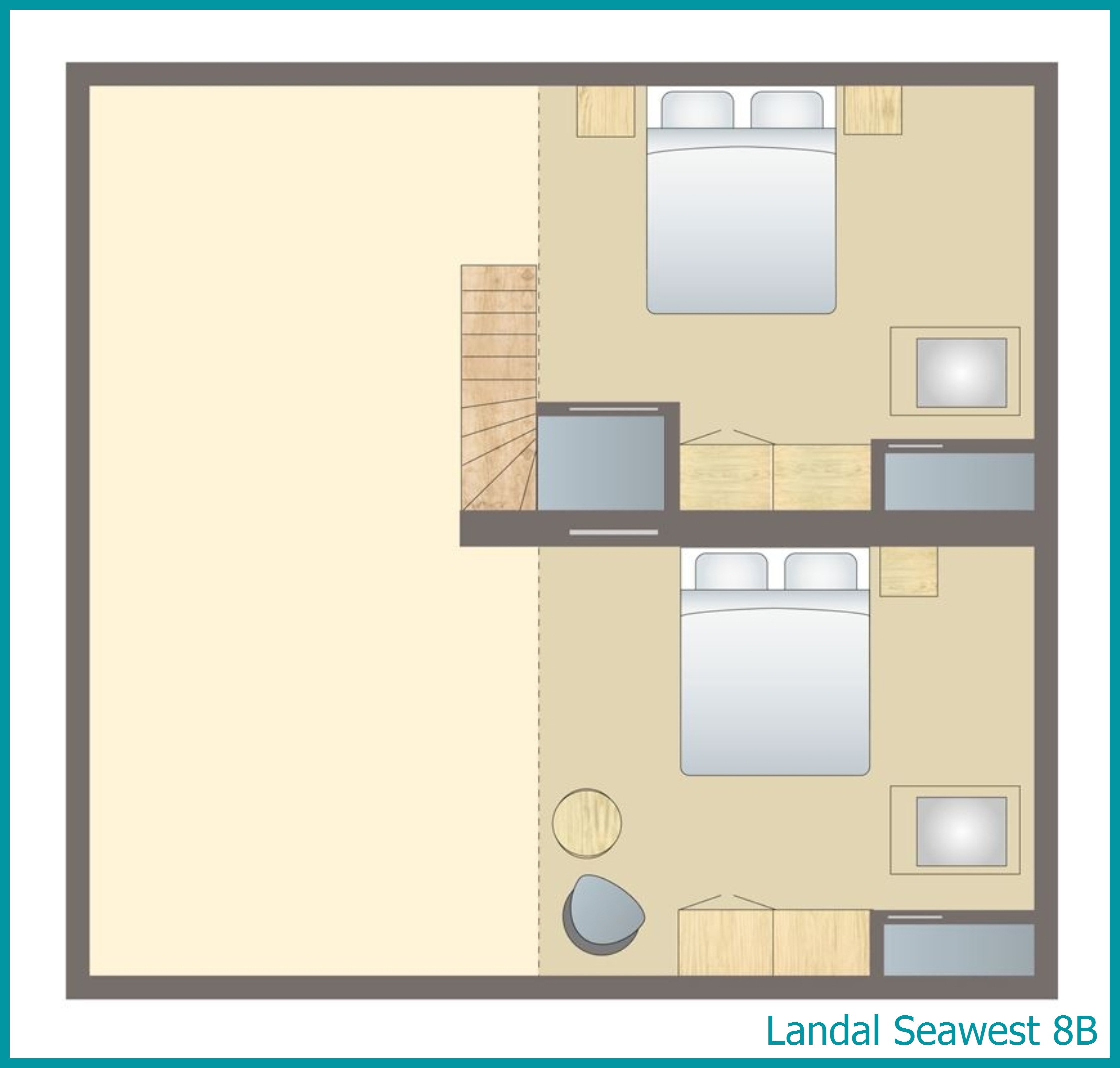 8-Personen-Ferienhaus 8B in Seawest