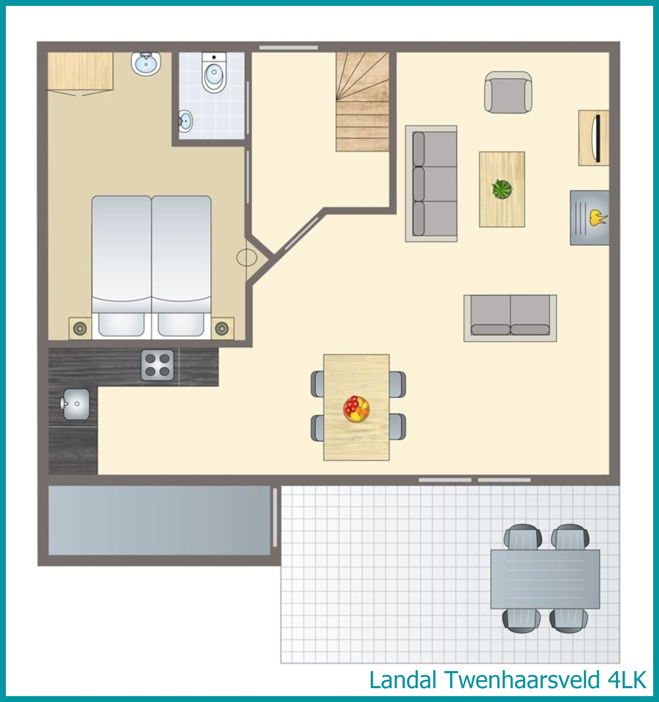 4-Personen-Kinder-Ferienhaus 4LK in Twenhaarsveld