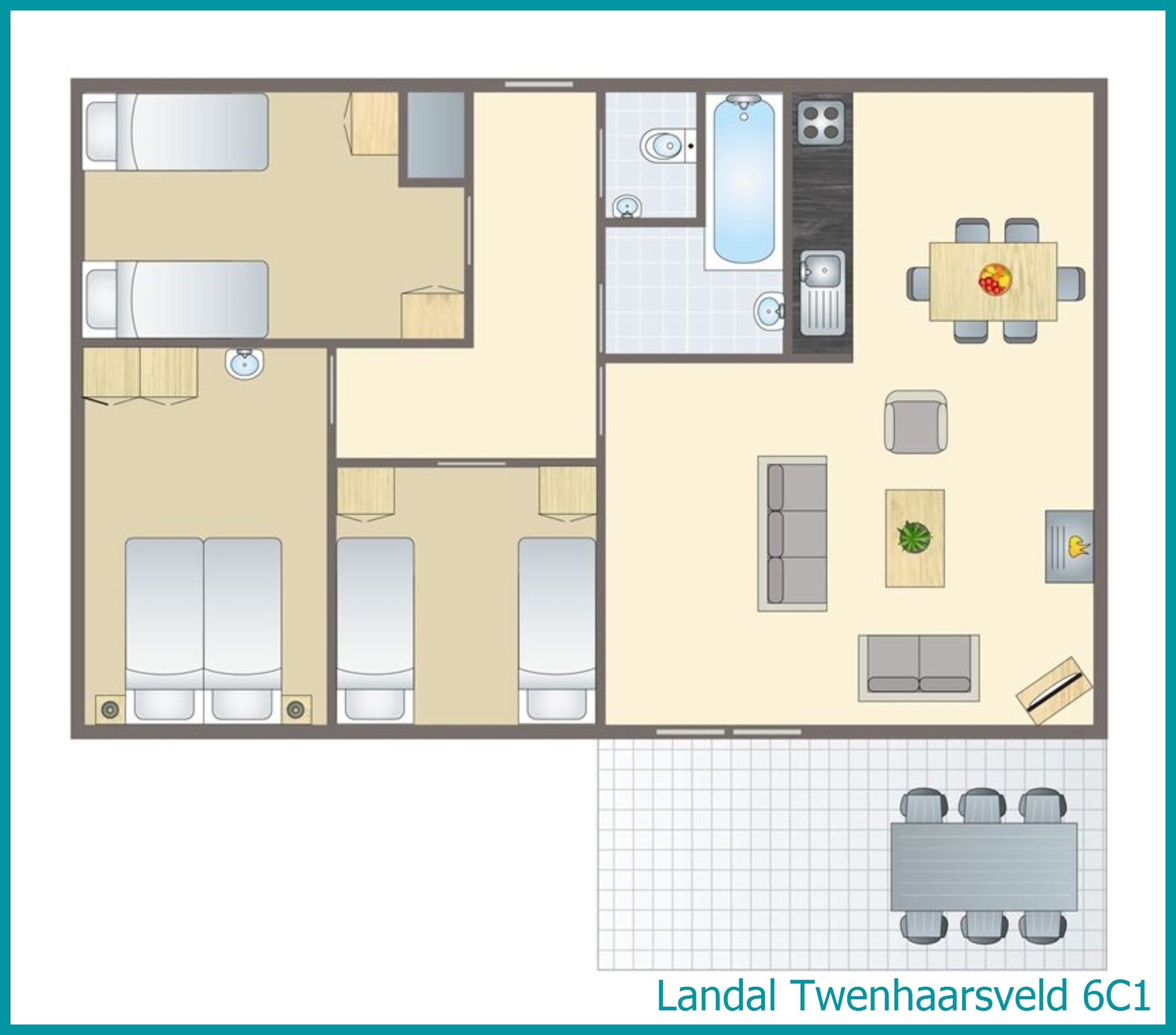 6-Personen-Ferienhaus 6C1 in Twenhaarsveld
