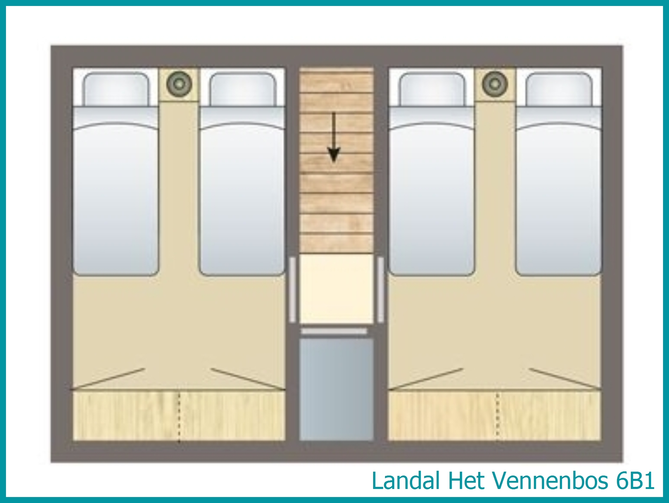 6-Personen-Ferienhaus 6B1 in Het Vennenbos