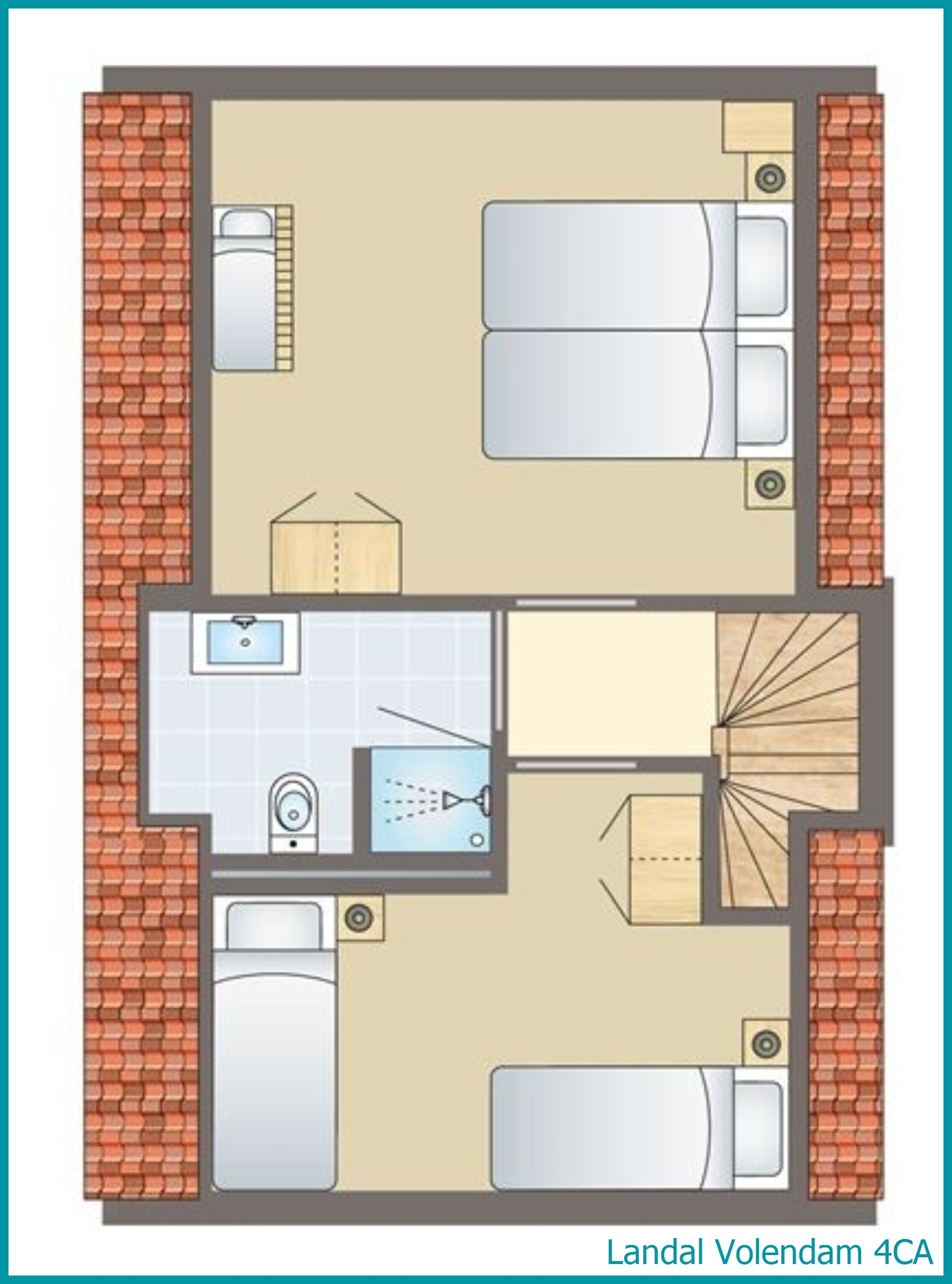4-Personen-Ferienwohnung 4CA in Volendam