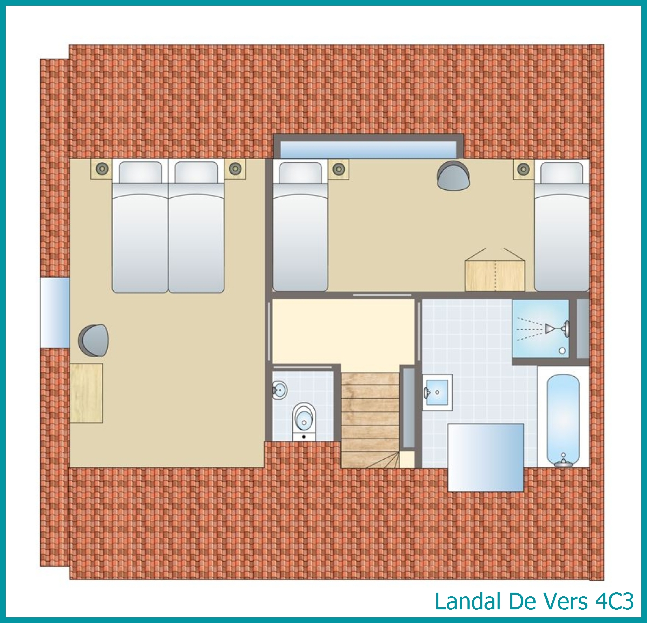 4-Personen-Ferienhaus 4C3 in De Vers