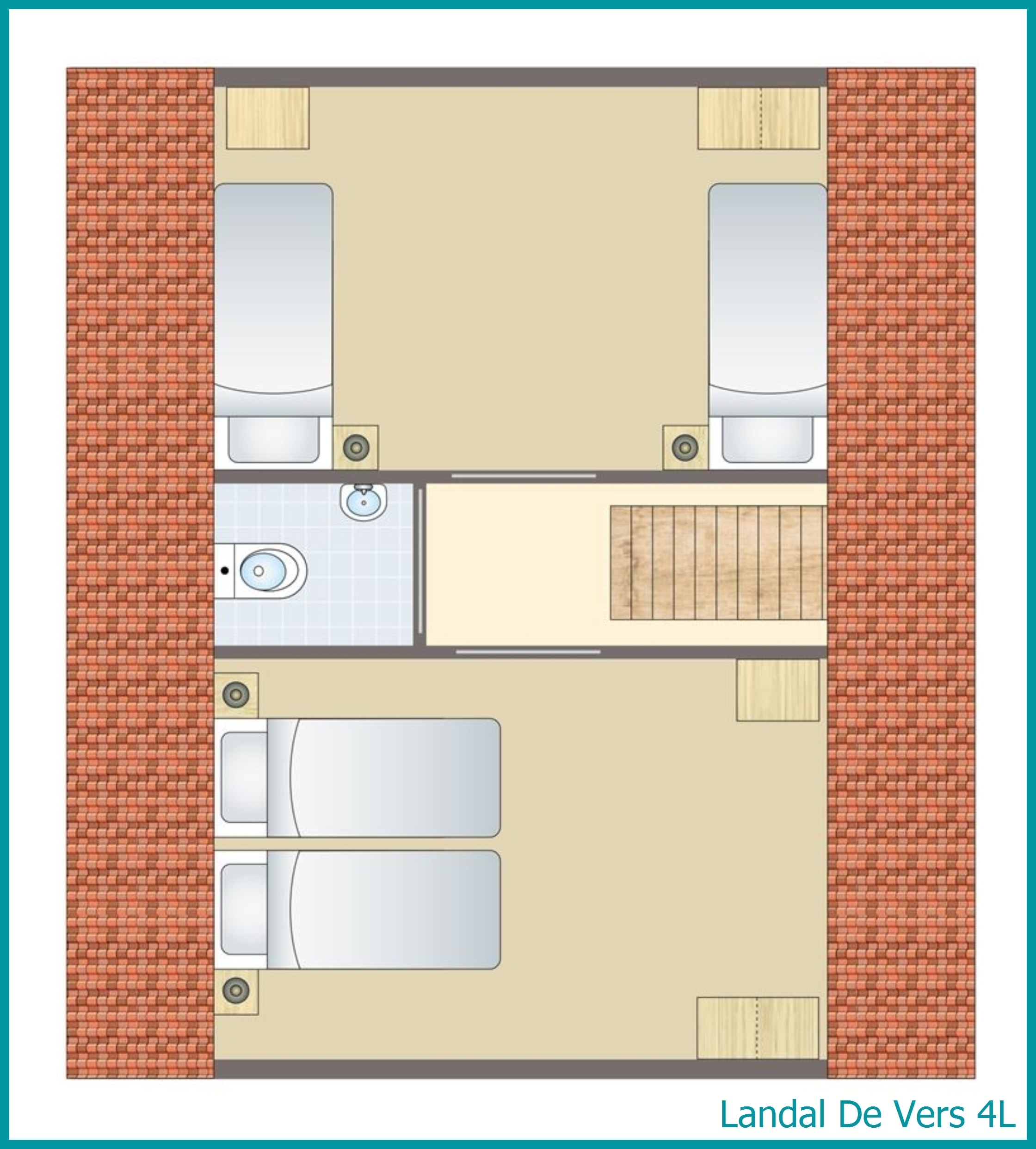 4-Personen-Landhaus 4L in De Vers