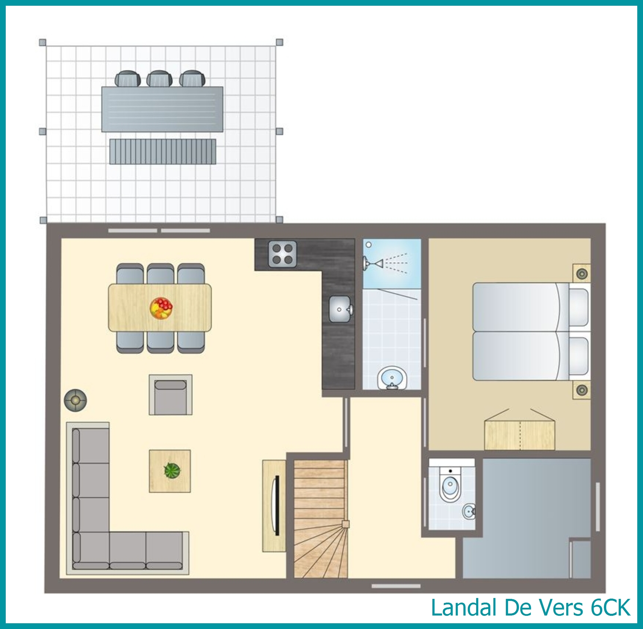 6-Personen-Kinder-Ferienhaus 6CK in De Vers