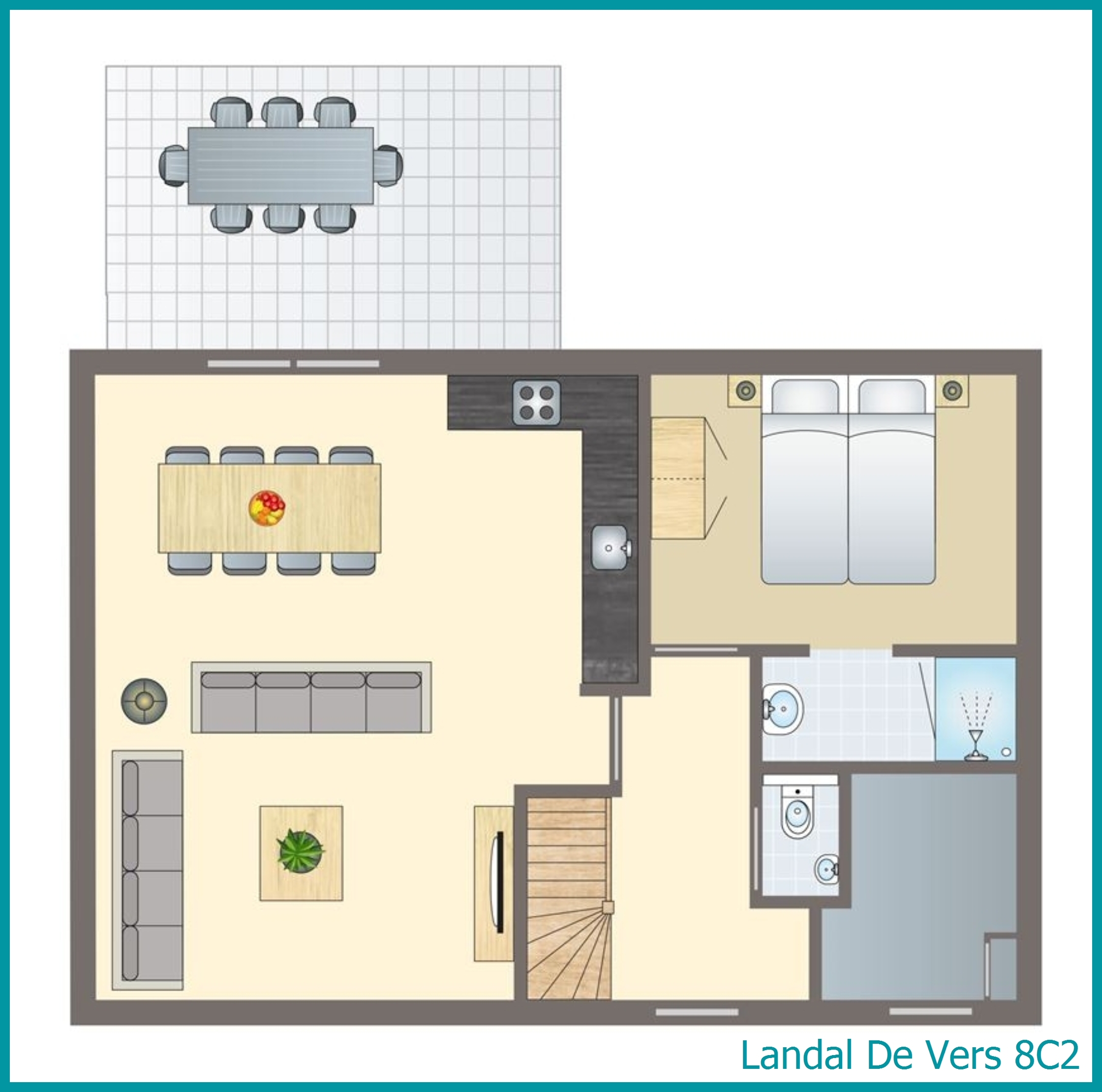 8-Personen-Ferienhaus 8C2 in De Vers