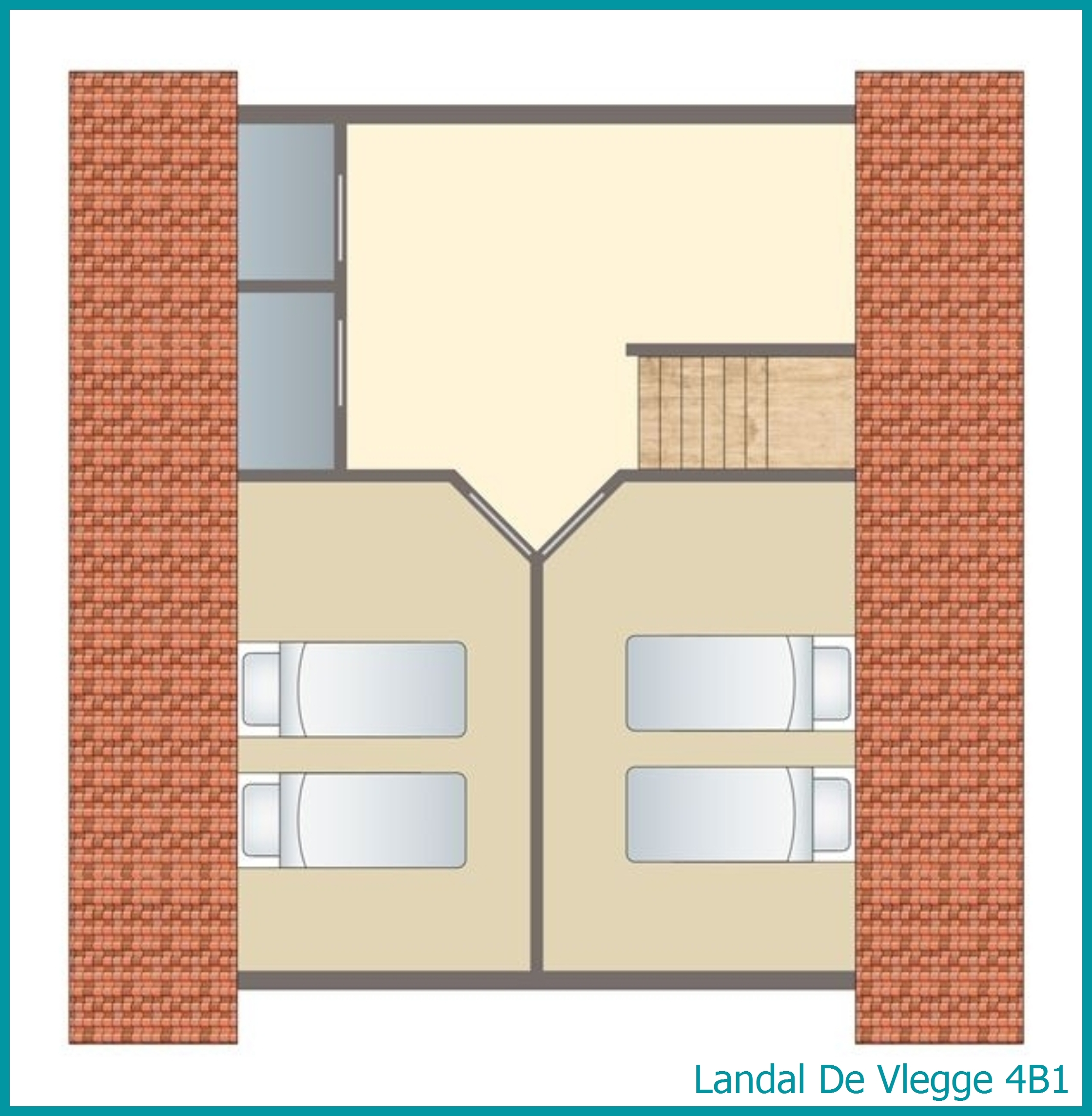 4-Personen-Ferienhaus 4B1 in De Vlegge