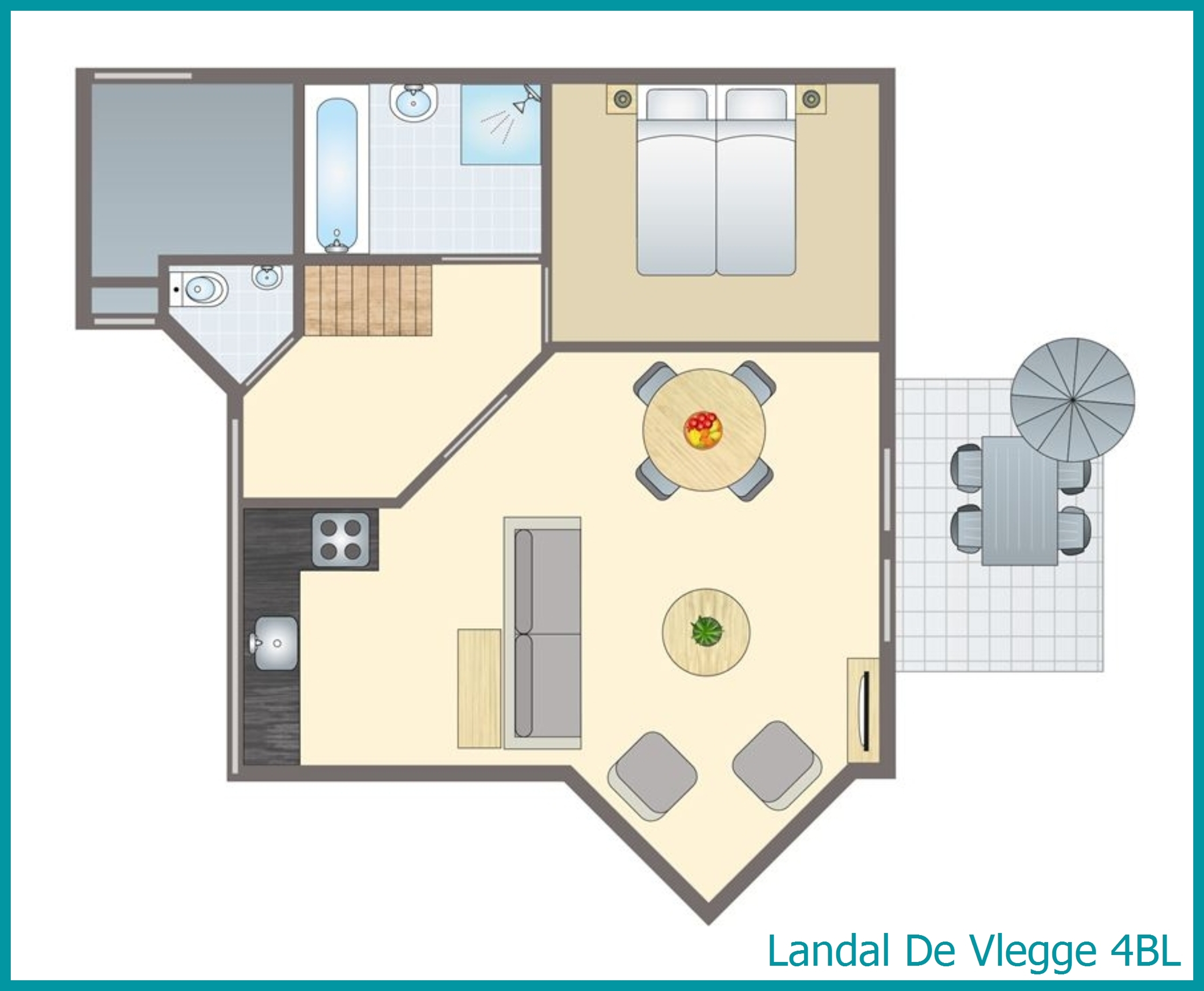 4-Personen-Ferienhaus 4BL in De Vlegge