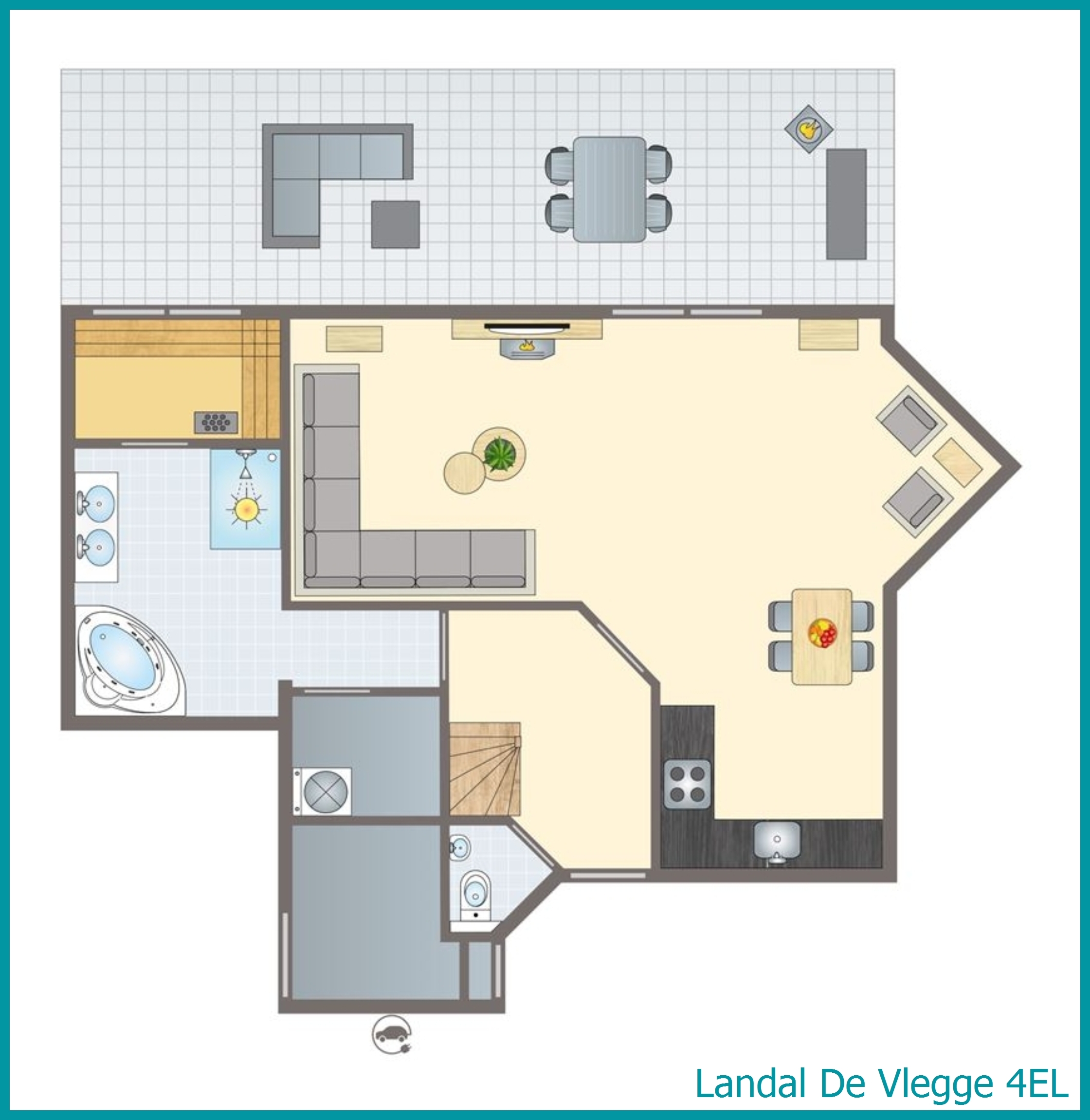 4-Personen-Ferienhaus 4EL in De Vlegge