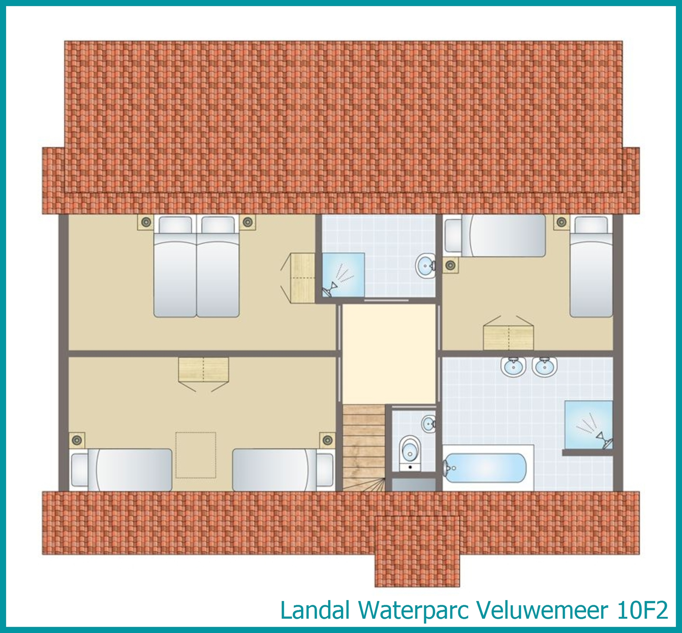10-Personen-Villa 10F2 in Waterparc Veluwemeer