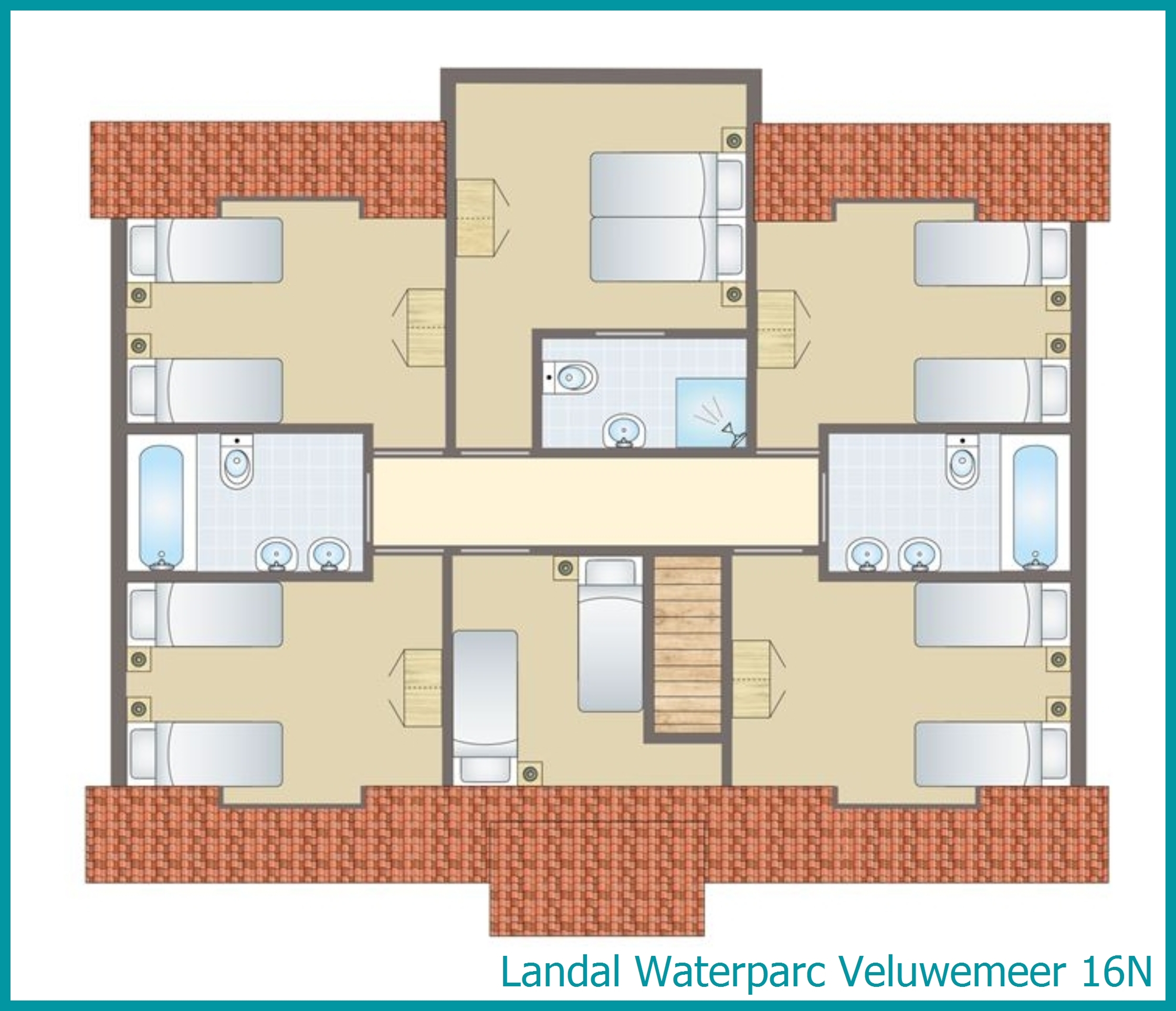 16-Personen-Villa 16N in Waterparc Veluwemeer