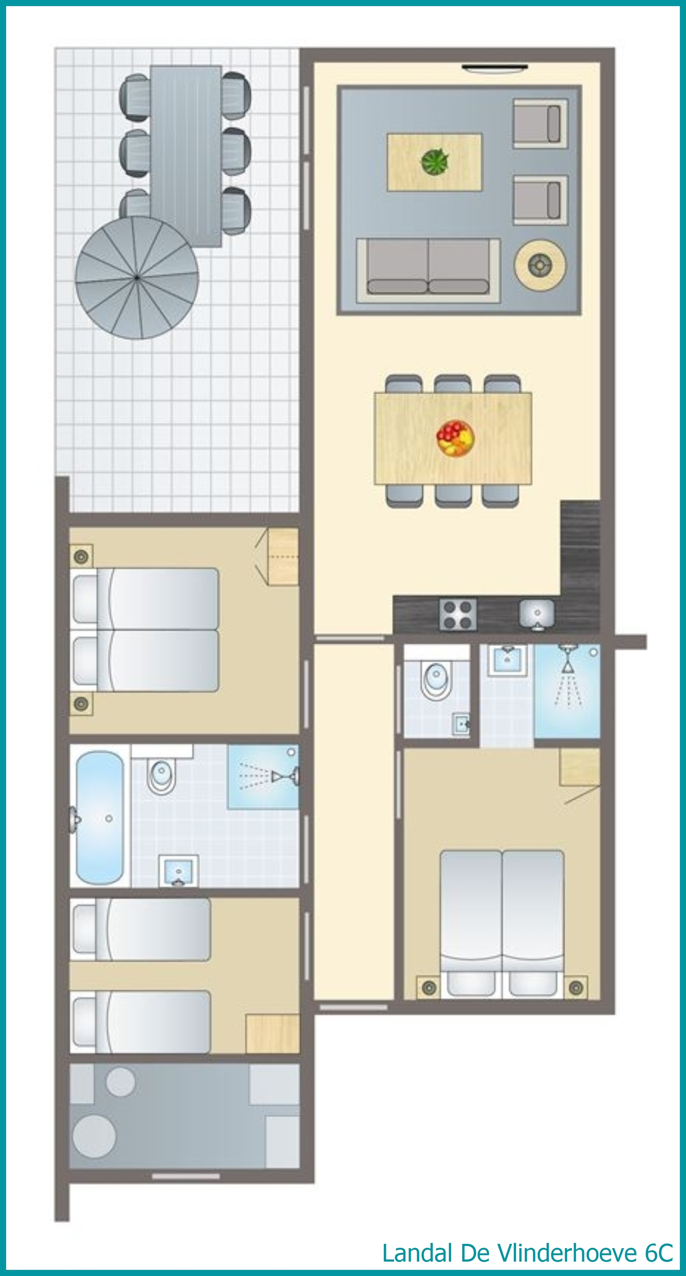 6-Personen-Ferienhaus 6C in De Vlinderhoeve