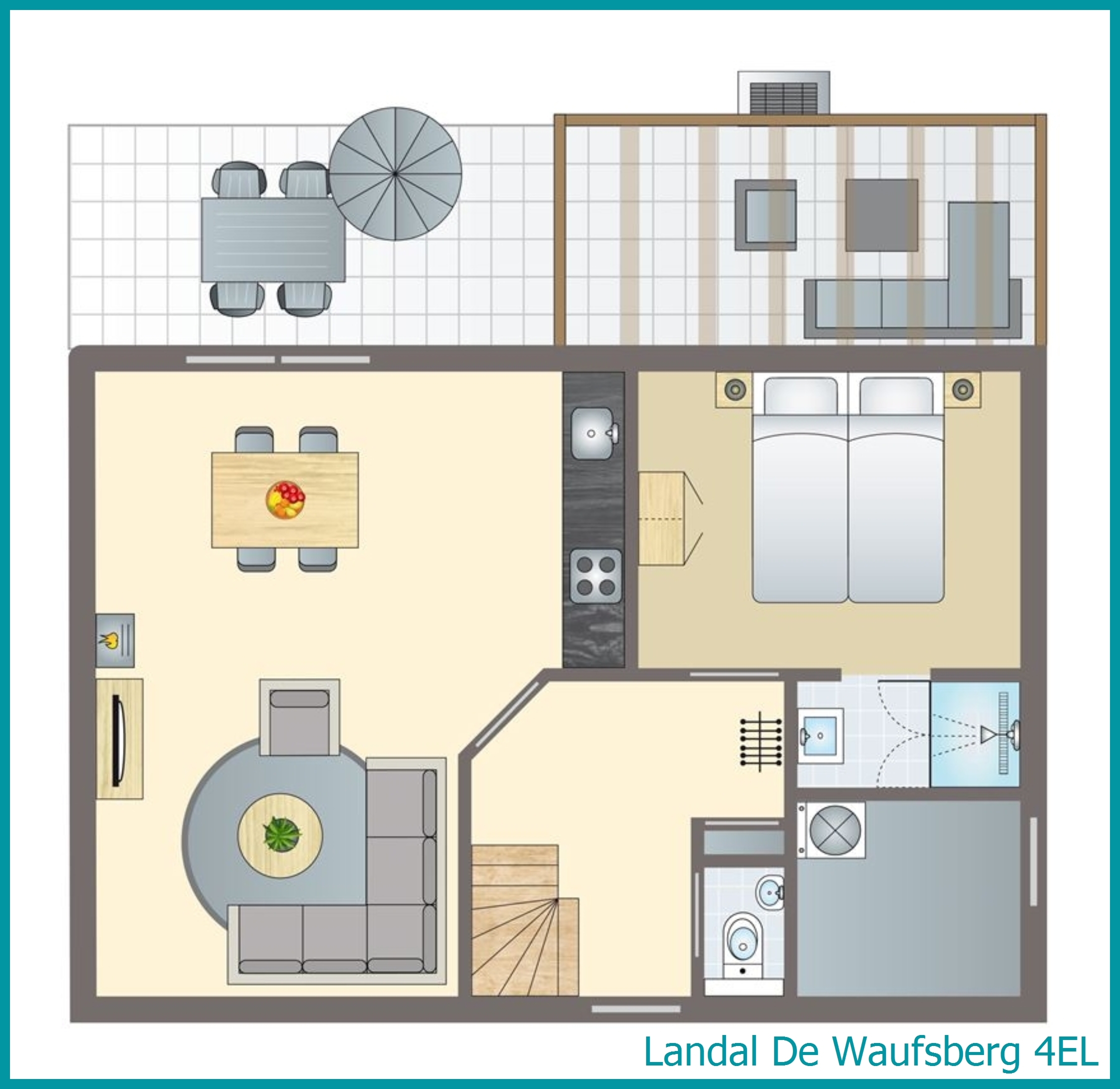 4-Personen-Villa 4EL in De Waufsberg