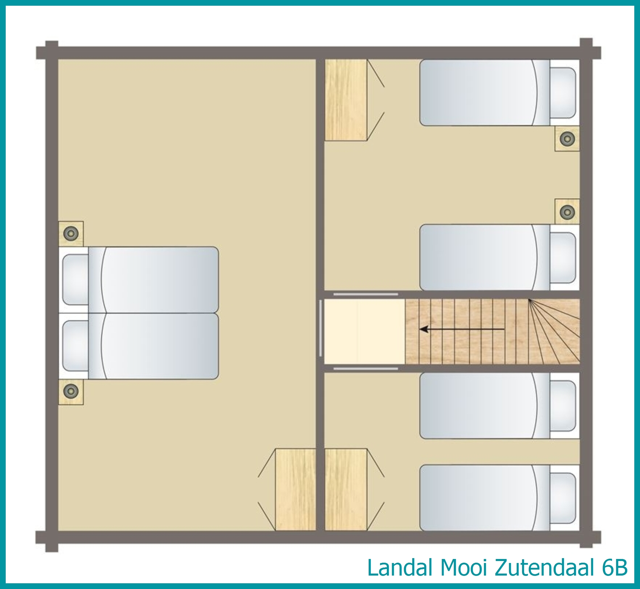 6-Personen-Ferienhaus 6B in Mooi Zutendaal
