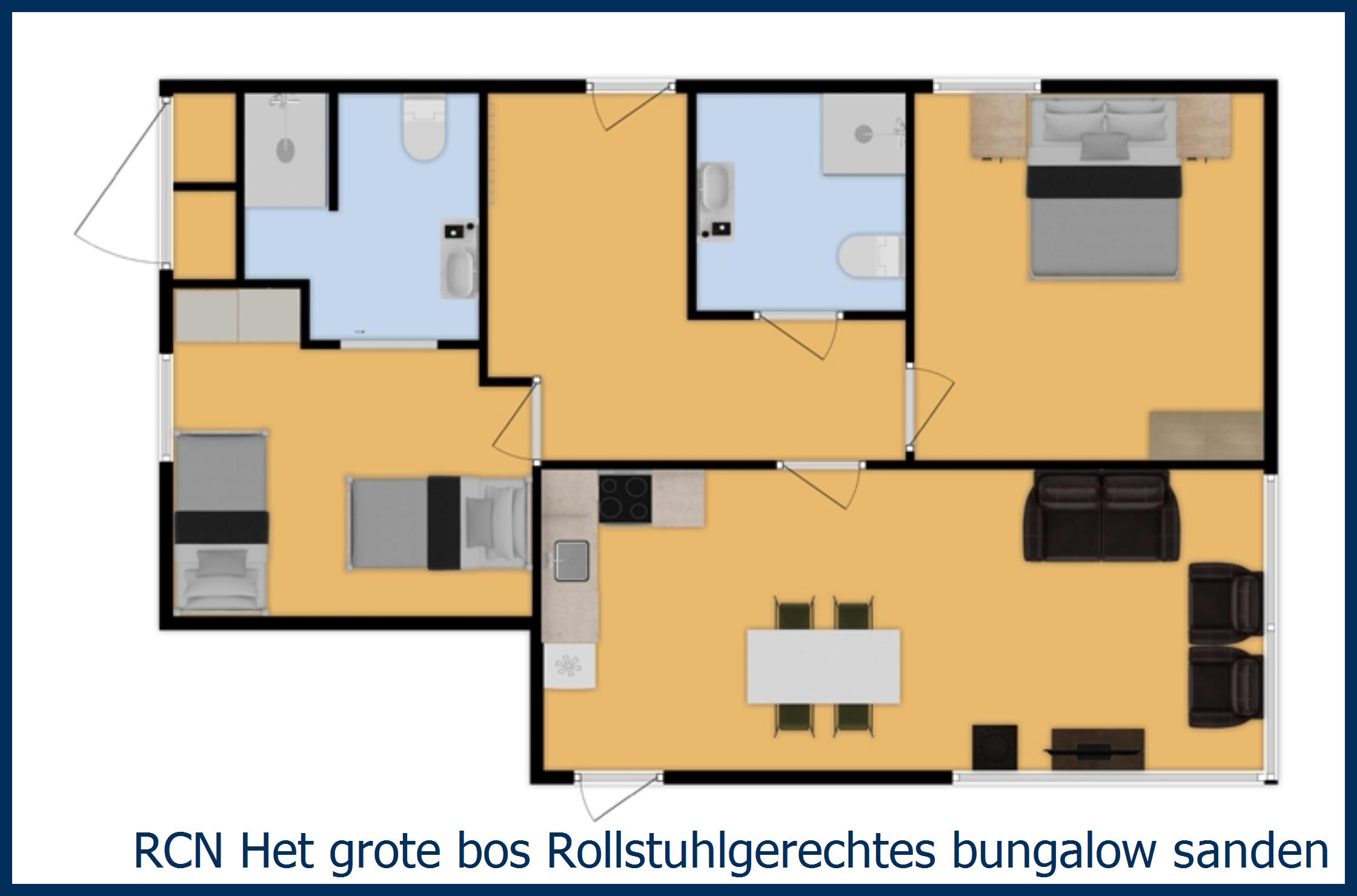 Ferienhaus Rollstuhlgerechtes  sandenburg in Het Grote Bos