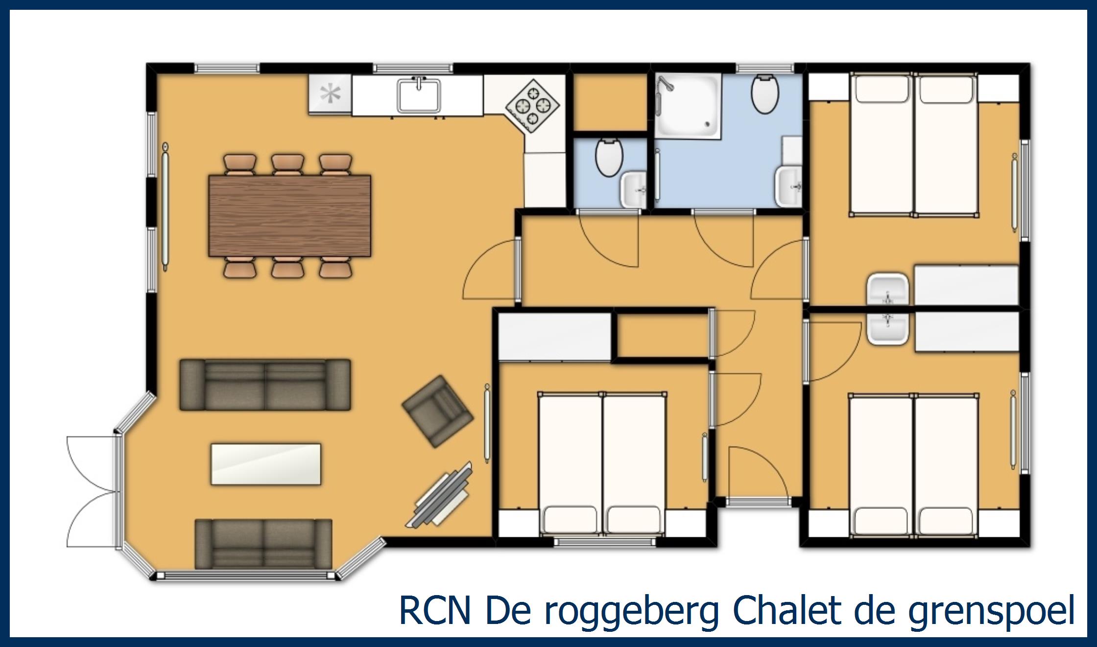Blockhütte de grenspoel in De Roggeberg