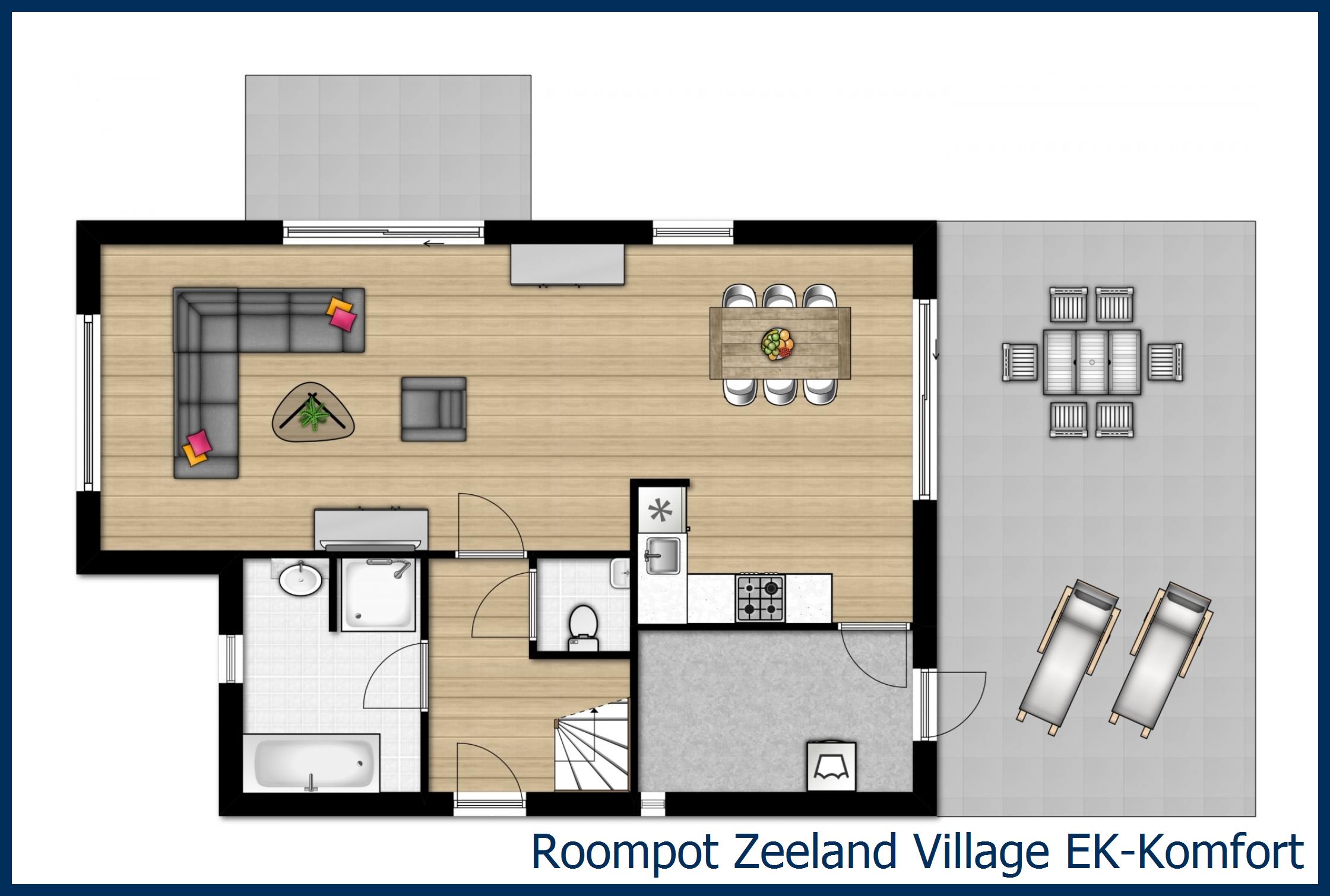 Bungalow EK-Komfort in Zeeland Village
