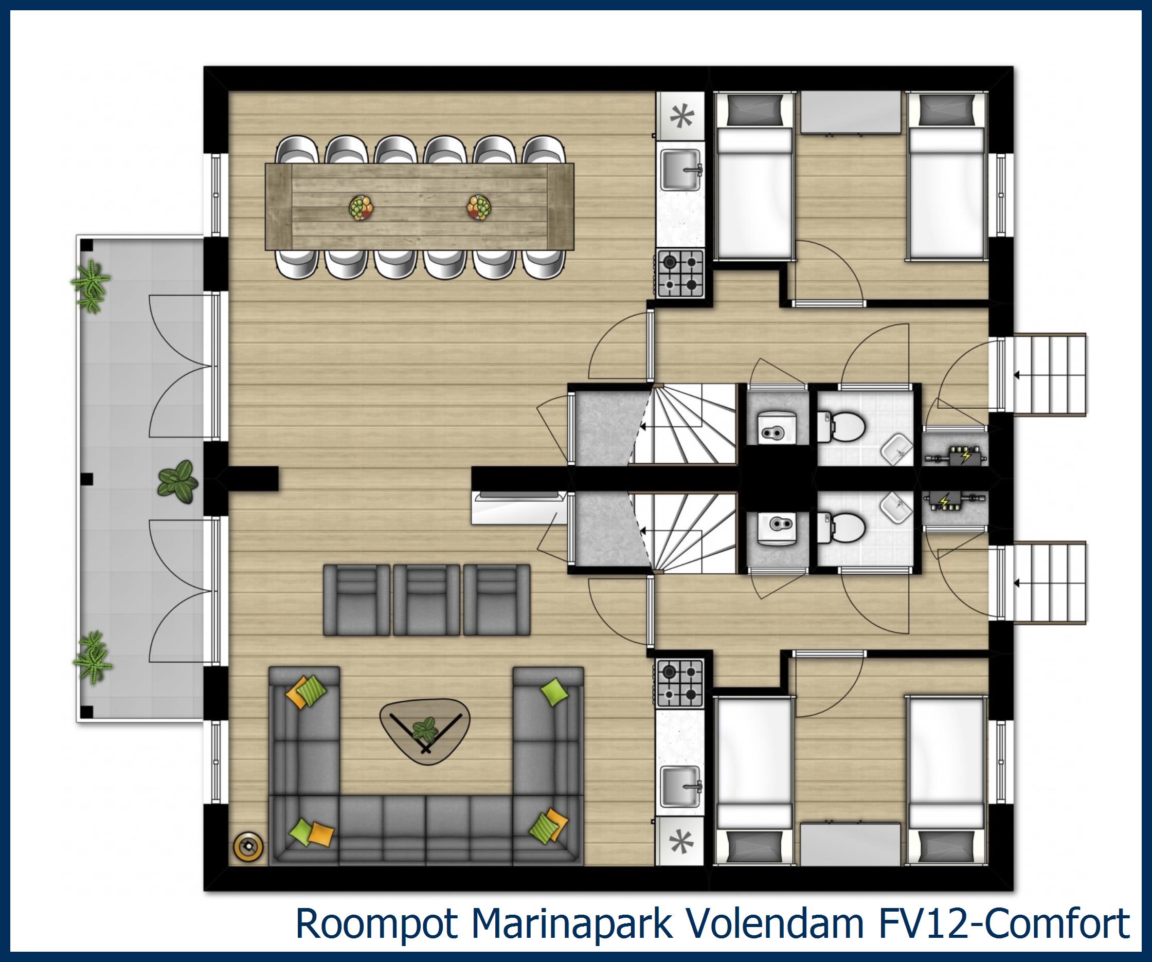 Bungalow FV12-Comfort in Marinapark Volendam